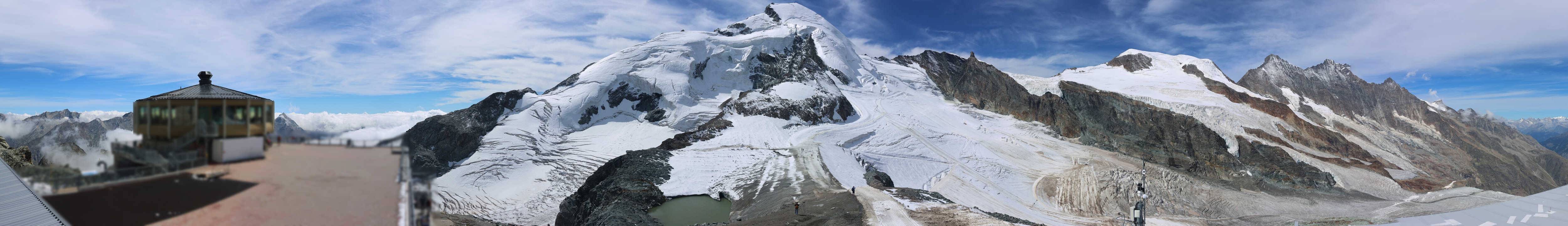 Archived image Webcam View Mountain Restaurant Mittelallalin