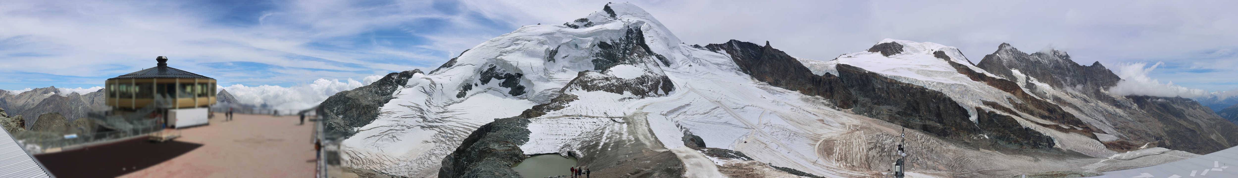 Archived image Webcam View Mountain Restaurant Mittelallalin