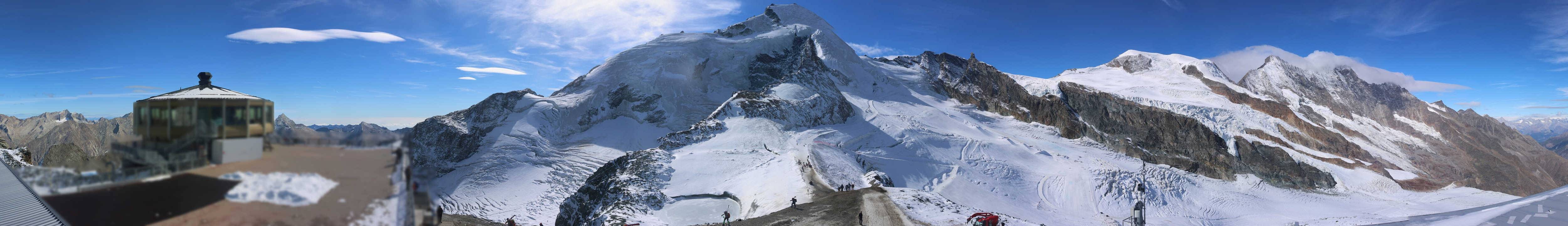 Archived image Webcam View Mountain Restaurant Mittelallalin