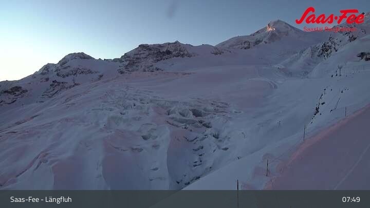 Archived image Webcam Längfluh Saas-Fee