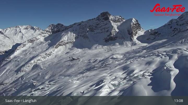 Archived image Webcam Längfluh Saas-Fee
