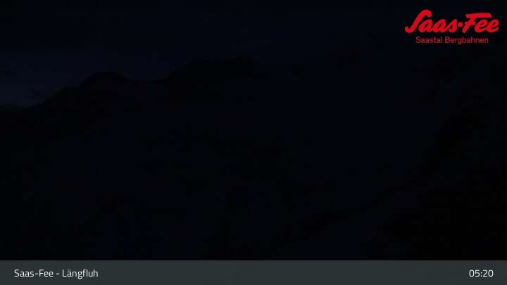 Archived image Webcam Längfluh Saas-Fee