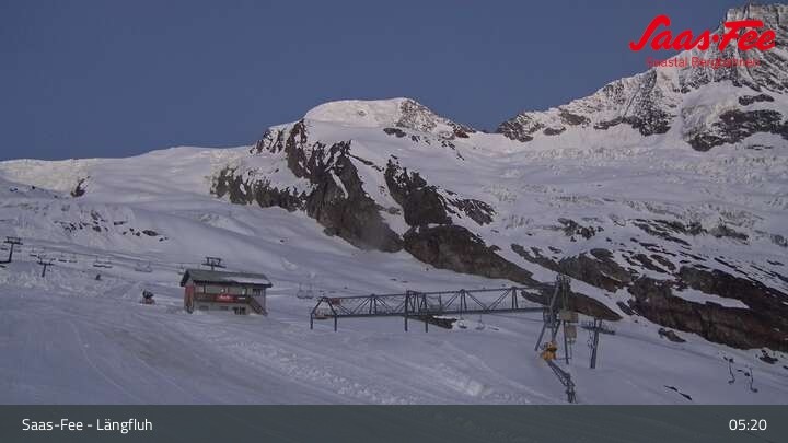 Archived image Webcam Längfluh Saas-Fee