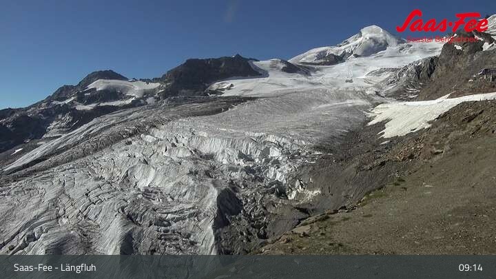 Archived image Webcam Längfluh Saas-Fee