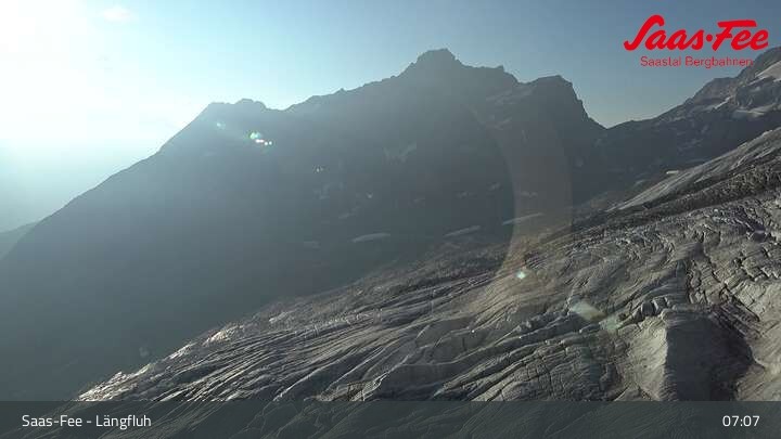 Archived image Webcam Längfluh Saas-Fee