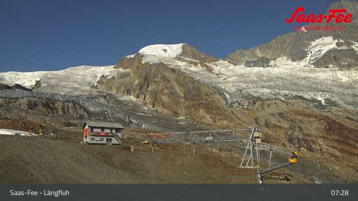 Archiv Foto Webcam Panoramablick von Bergstation Längfluh