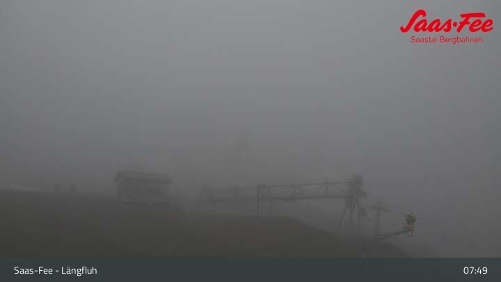 Archived image Webcam Längfluh Saas-Fee