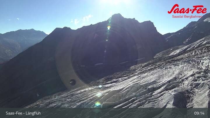 Archived image Webcam Längfluh Saas-Fee