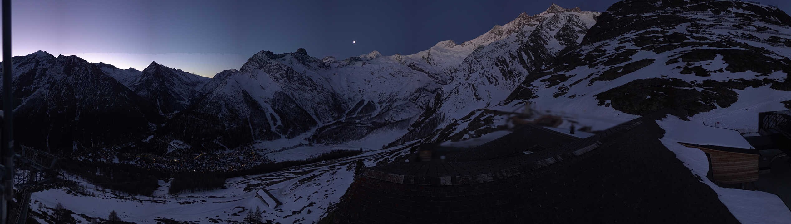 Archived image Webcam Panoramic view Hannig Mountain