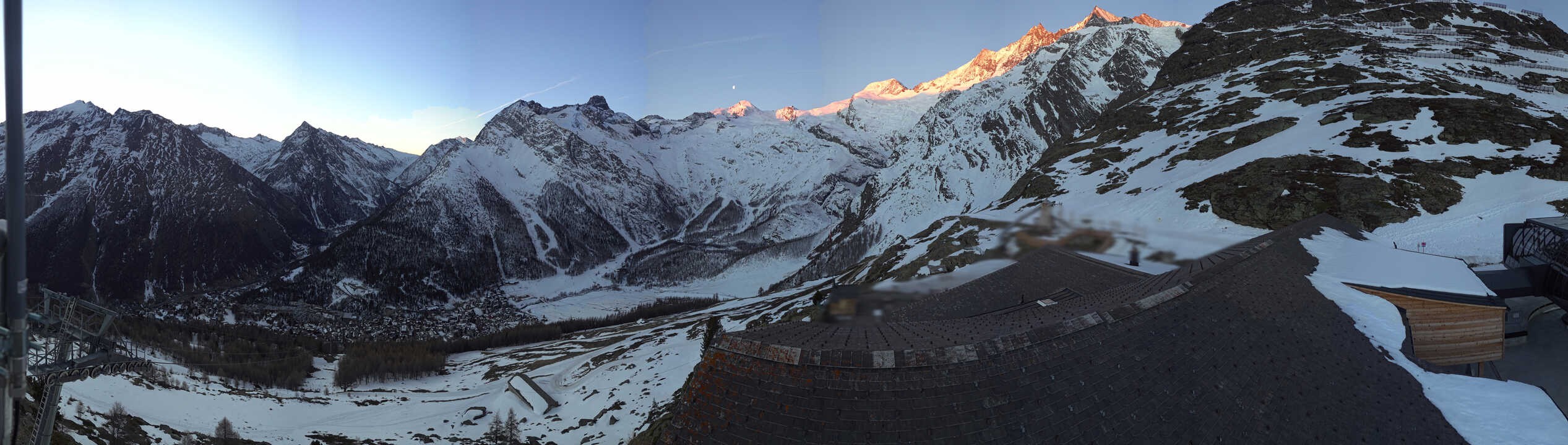 Archived image Webcam Panoramic view Hannig Mountain