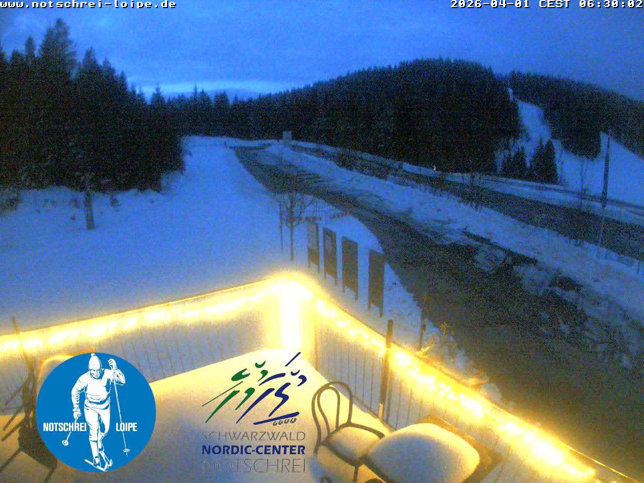 Archived image Webcam Cross Country Skiing Center Notschrei, Black Forest