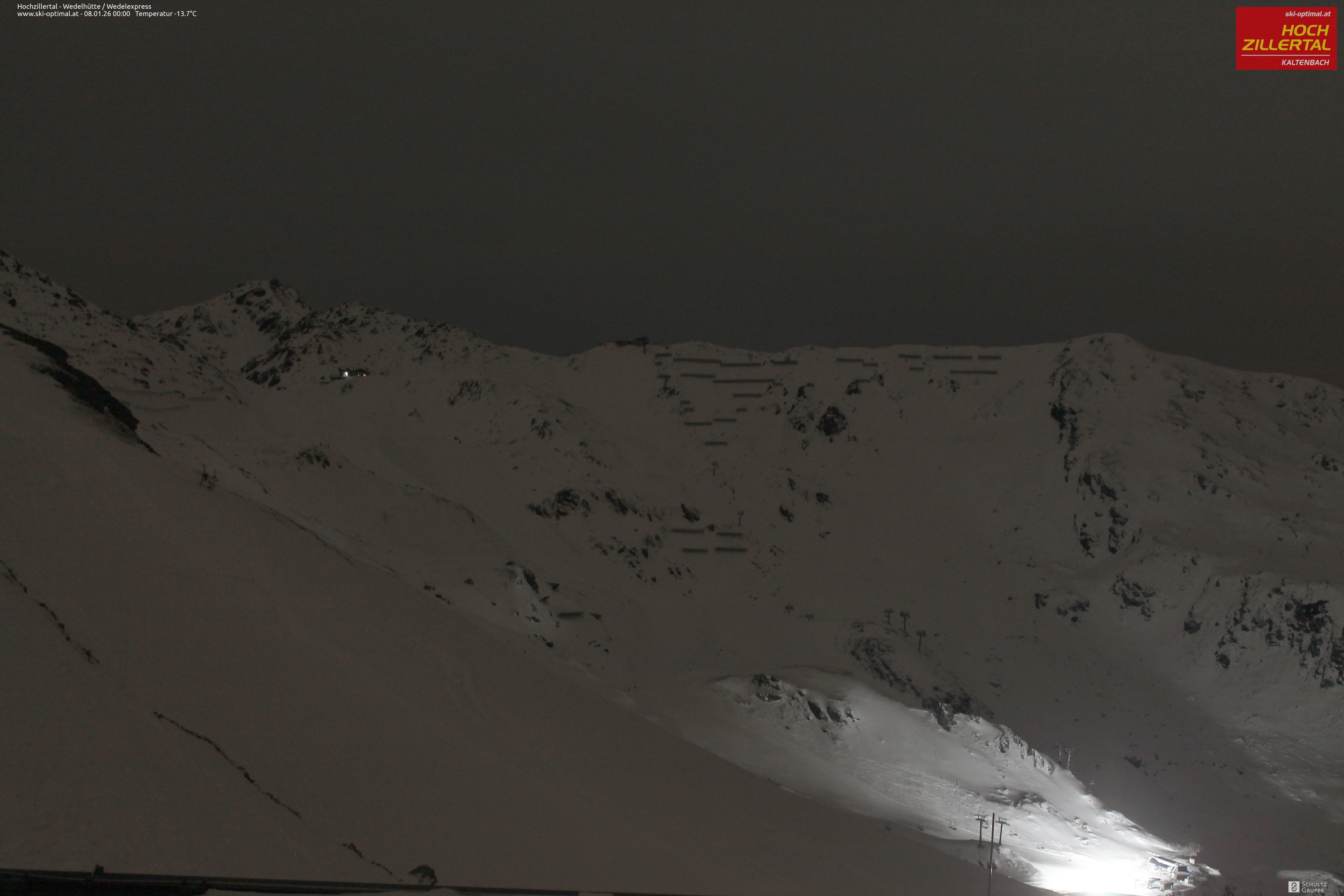 Archiv Foto Webcam Hochzillertal: Blick zur Wedelhütte