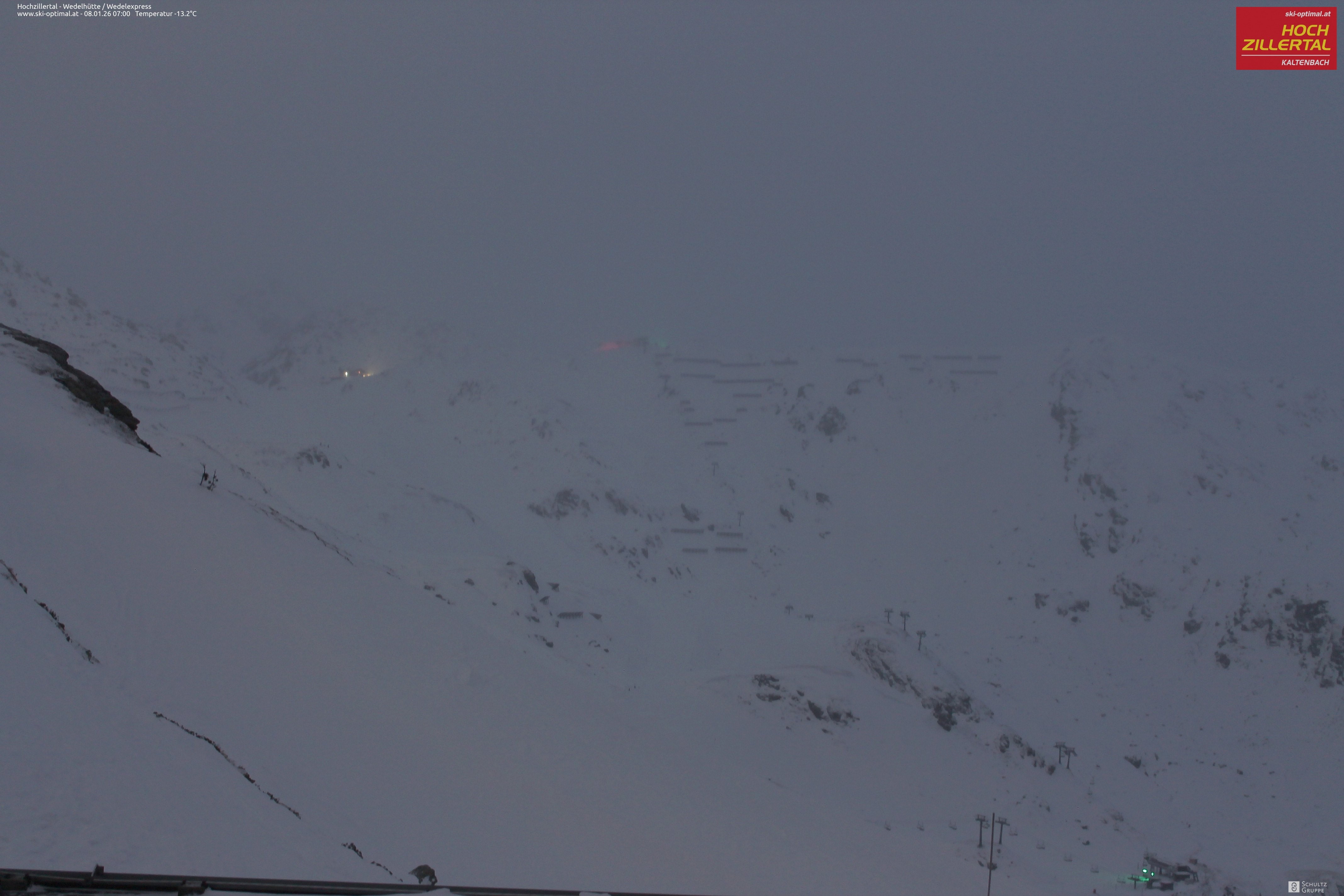 Archiv Foto Webcam Hochzillertal: Blick zur Wedelhütte