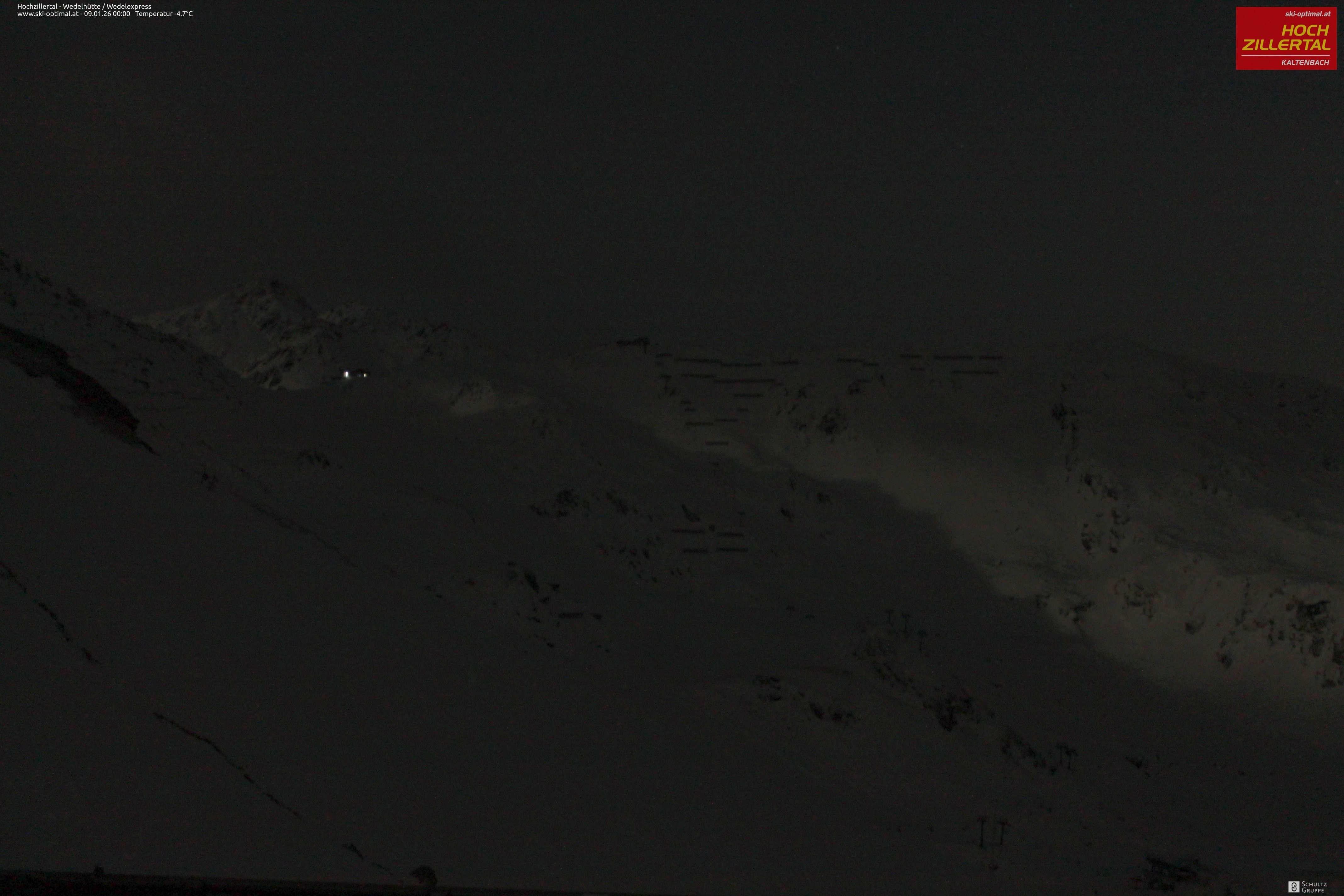 Archiv Foto Webcam Hochzillertal: Blick zur Wedelhütte