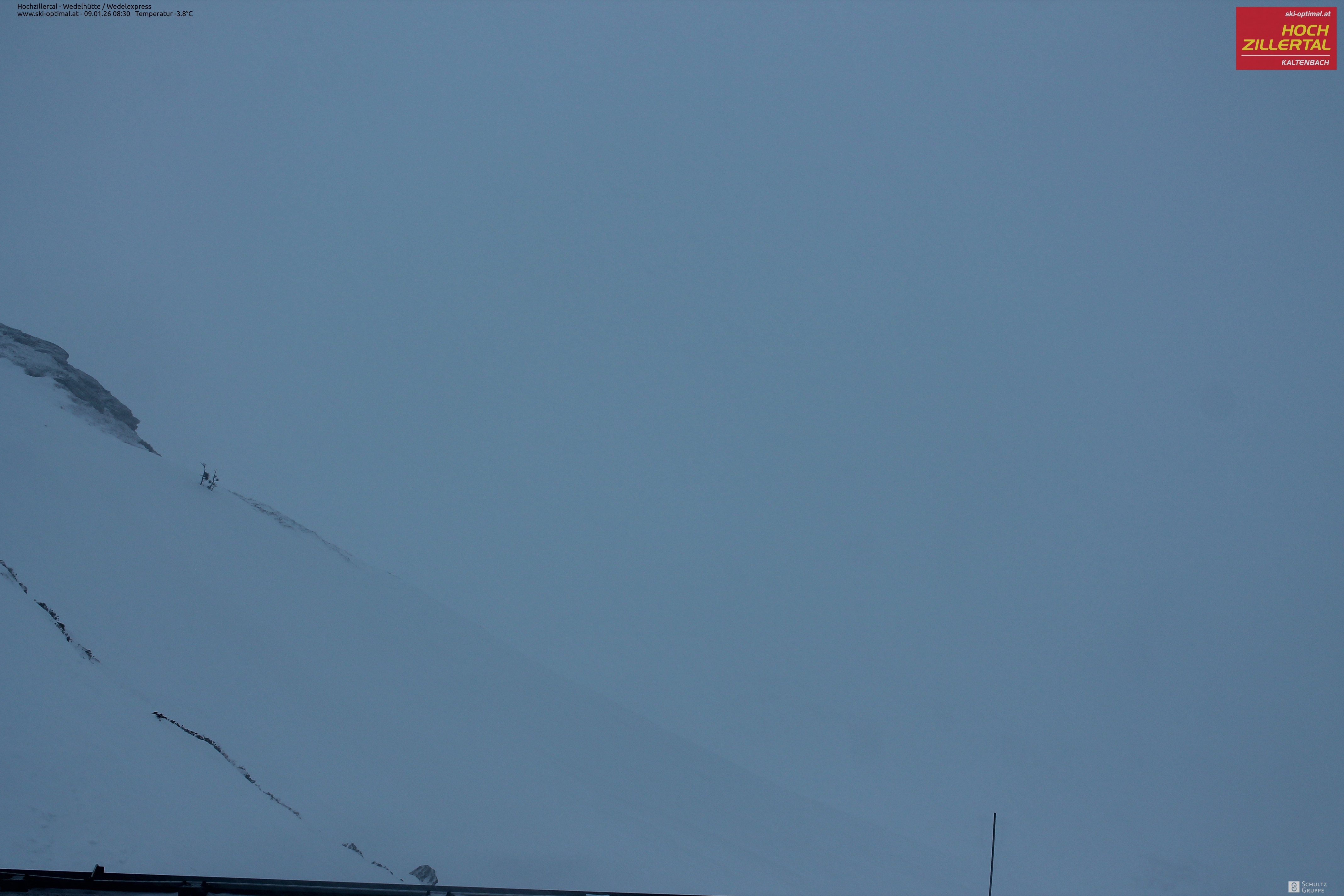 Archiv Foto Webcam Hochzillertal: Blick zur Wedelhütte