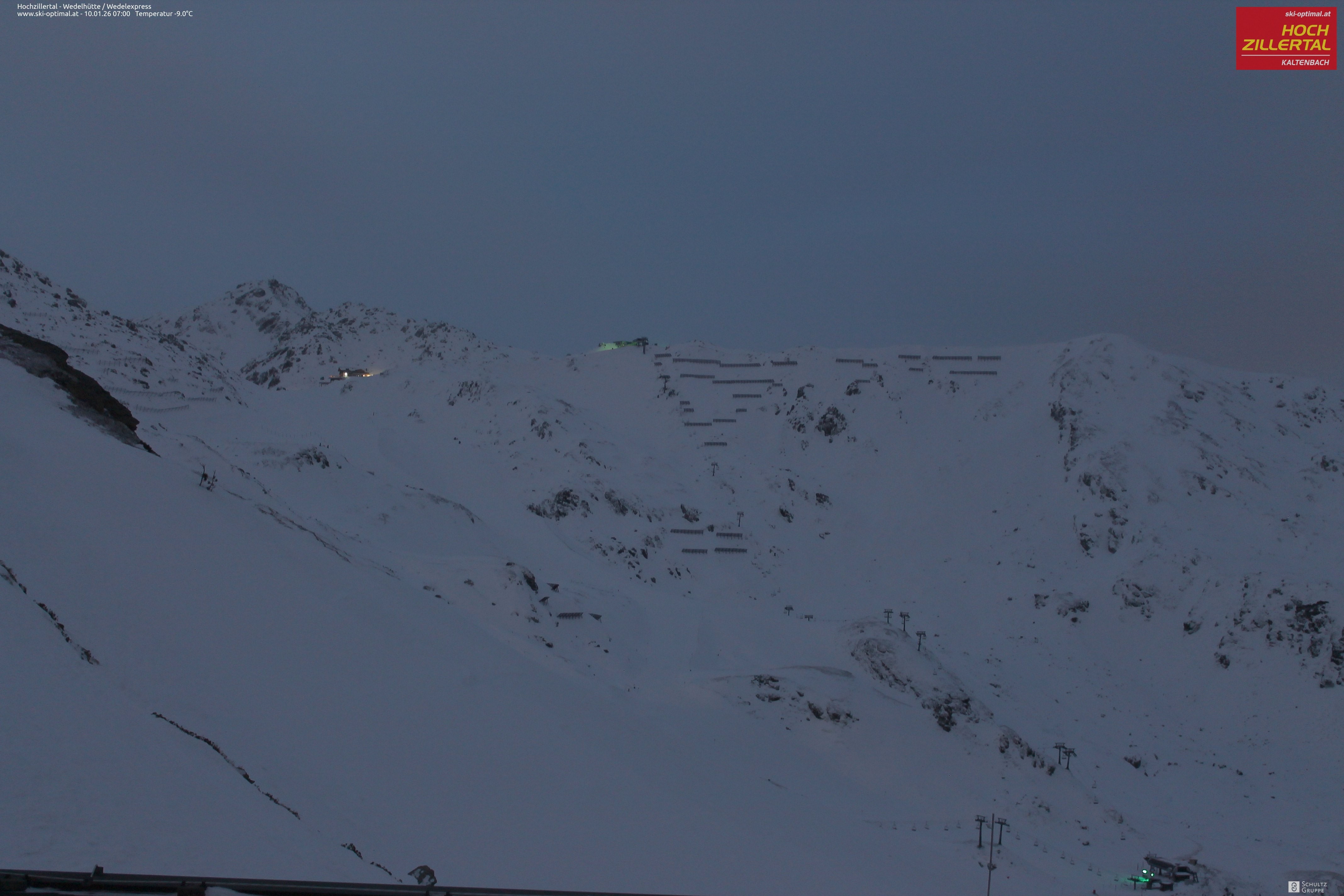 Archiv Foto Webcam Hochzillertal: Blick zur Wedelhütte