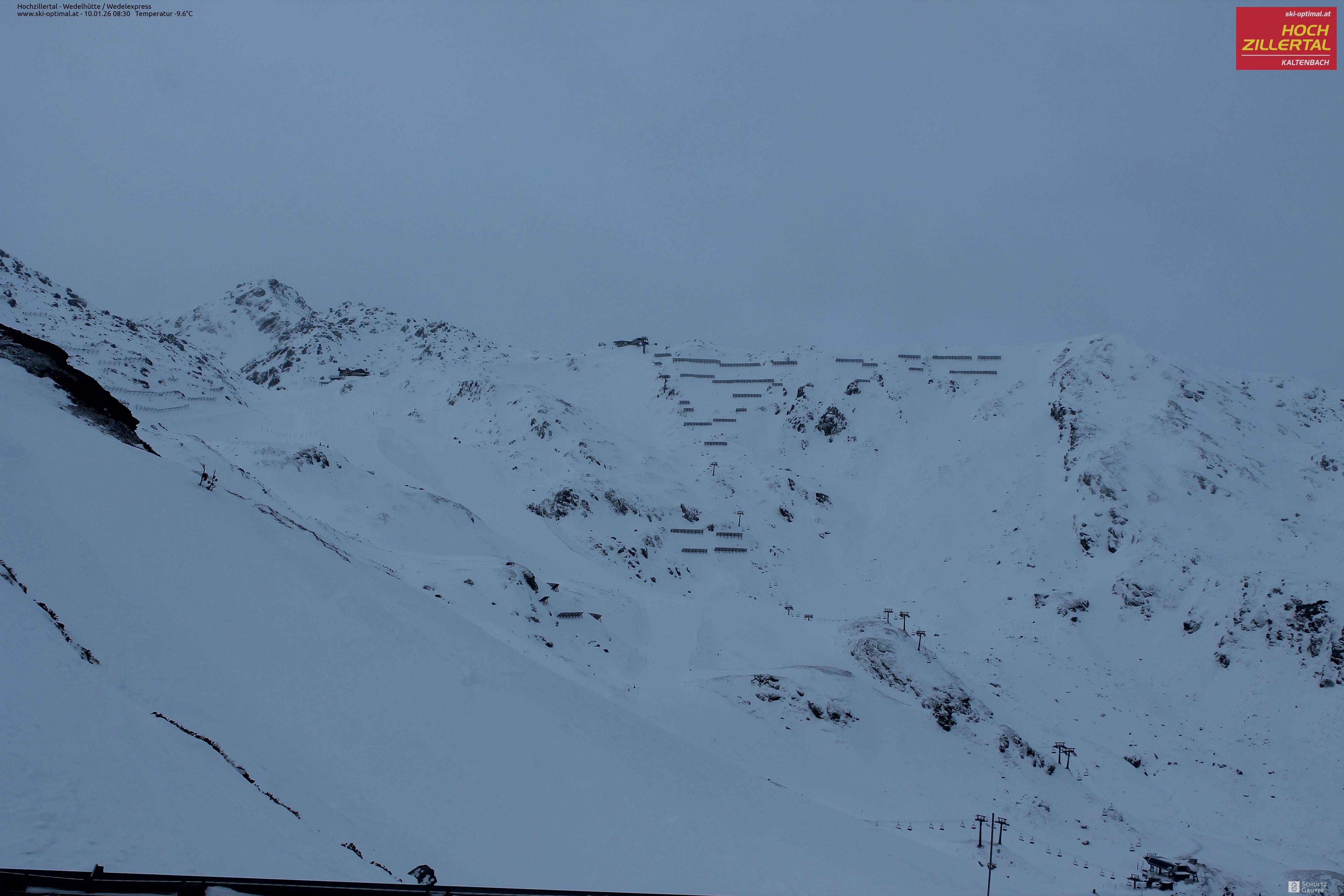 Archiv Foto Webcam Hochzillertal: Blick zur Wedelhütte