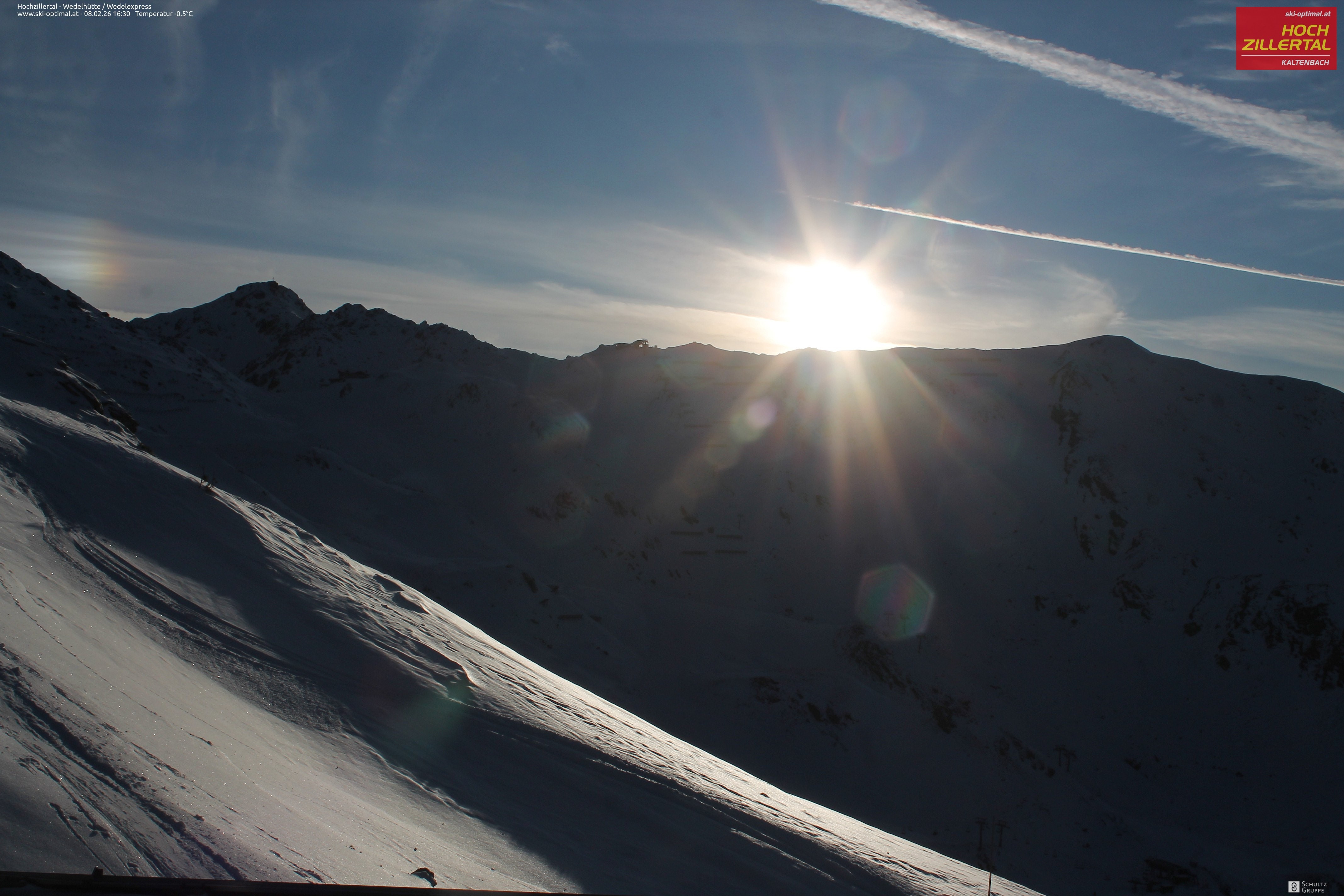 Archiv Foto Webcam Hochzillertal: Blick zur Wedelhütte