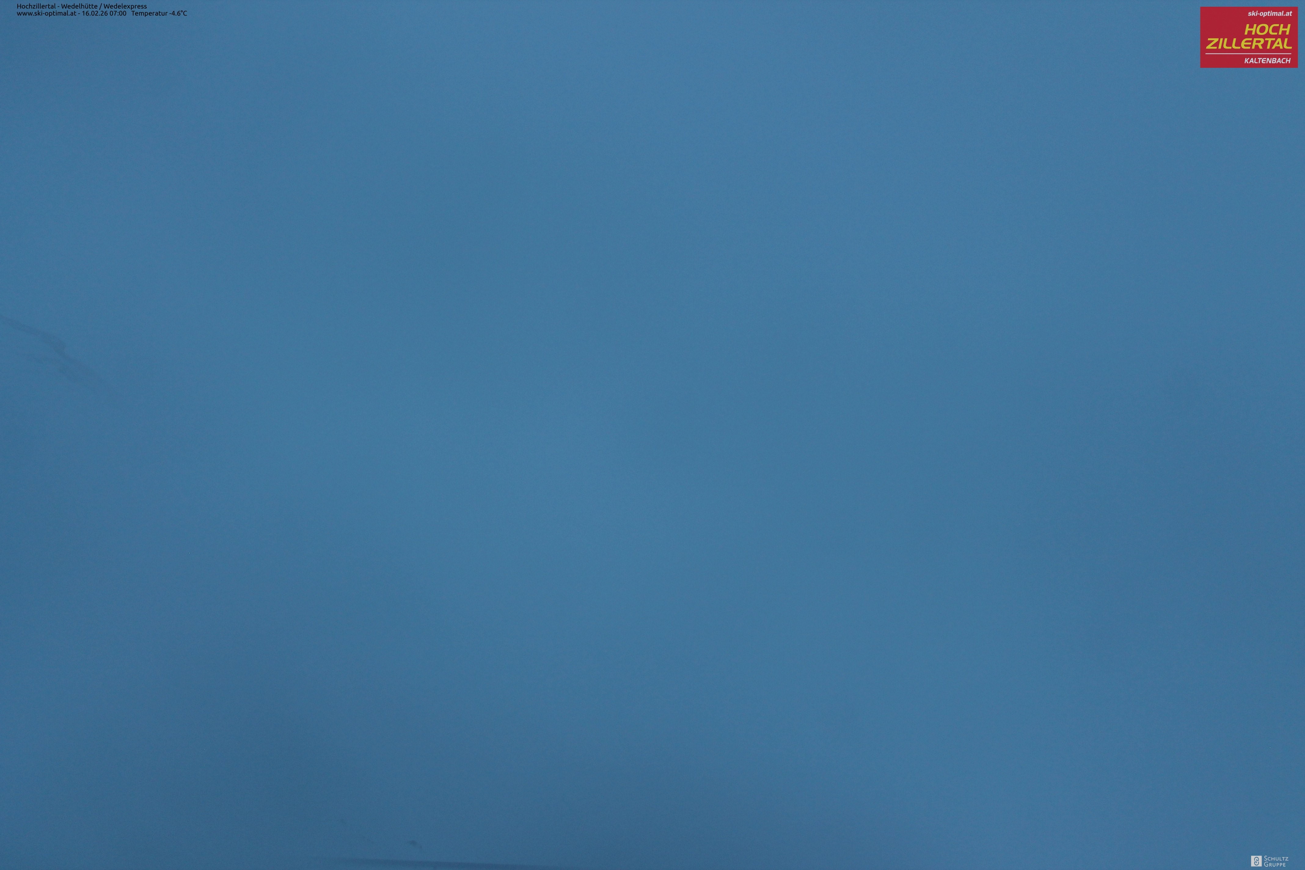 Archiv Foto Webcam Hochzillertal: Blick zur Wedelhütte