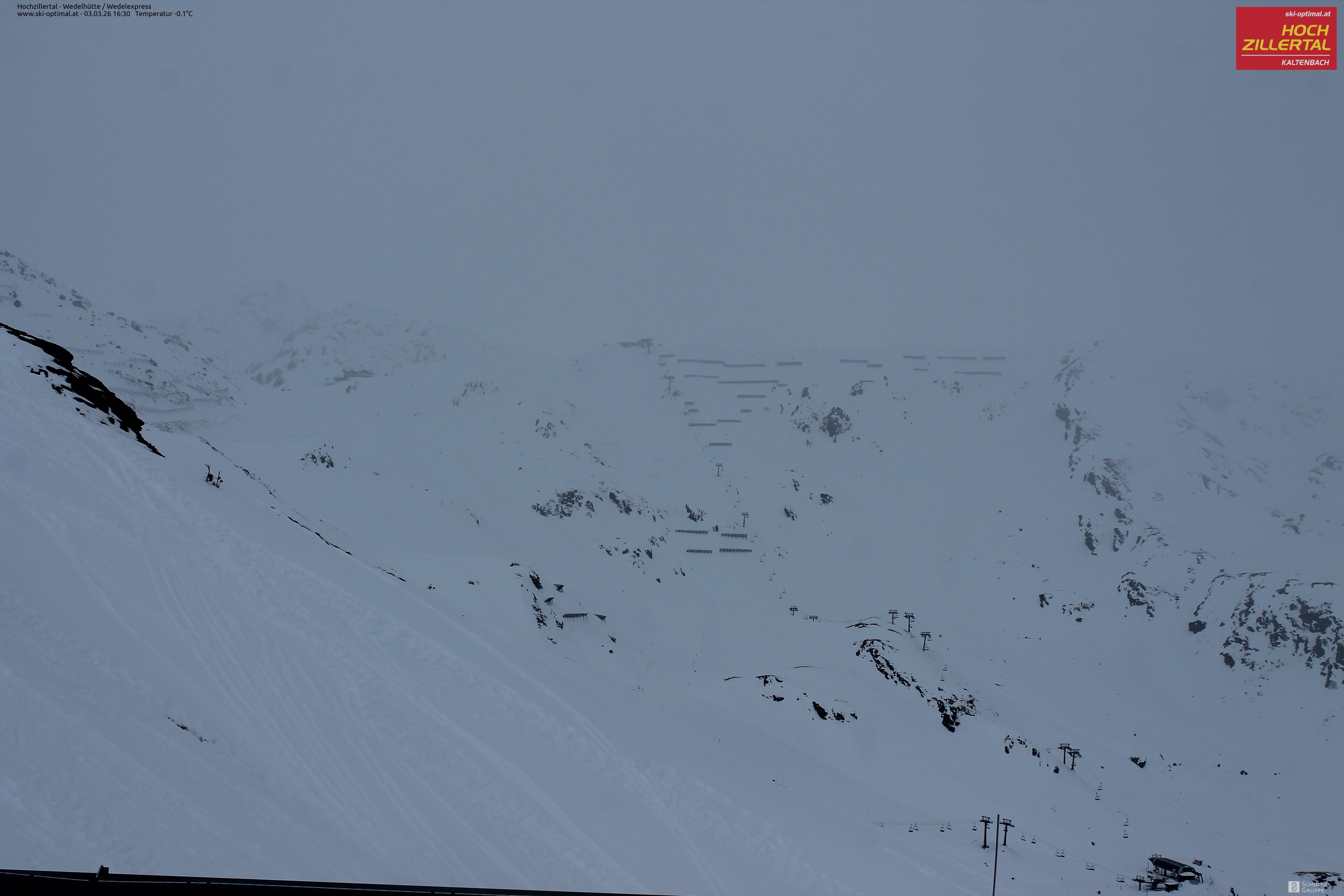 Archiv Foto Webcam Hochzillertal: Blick zur Wedelhütte