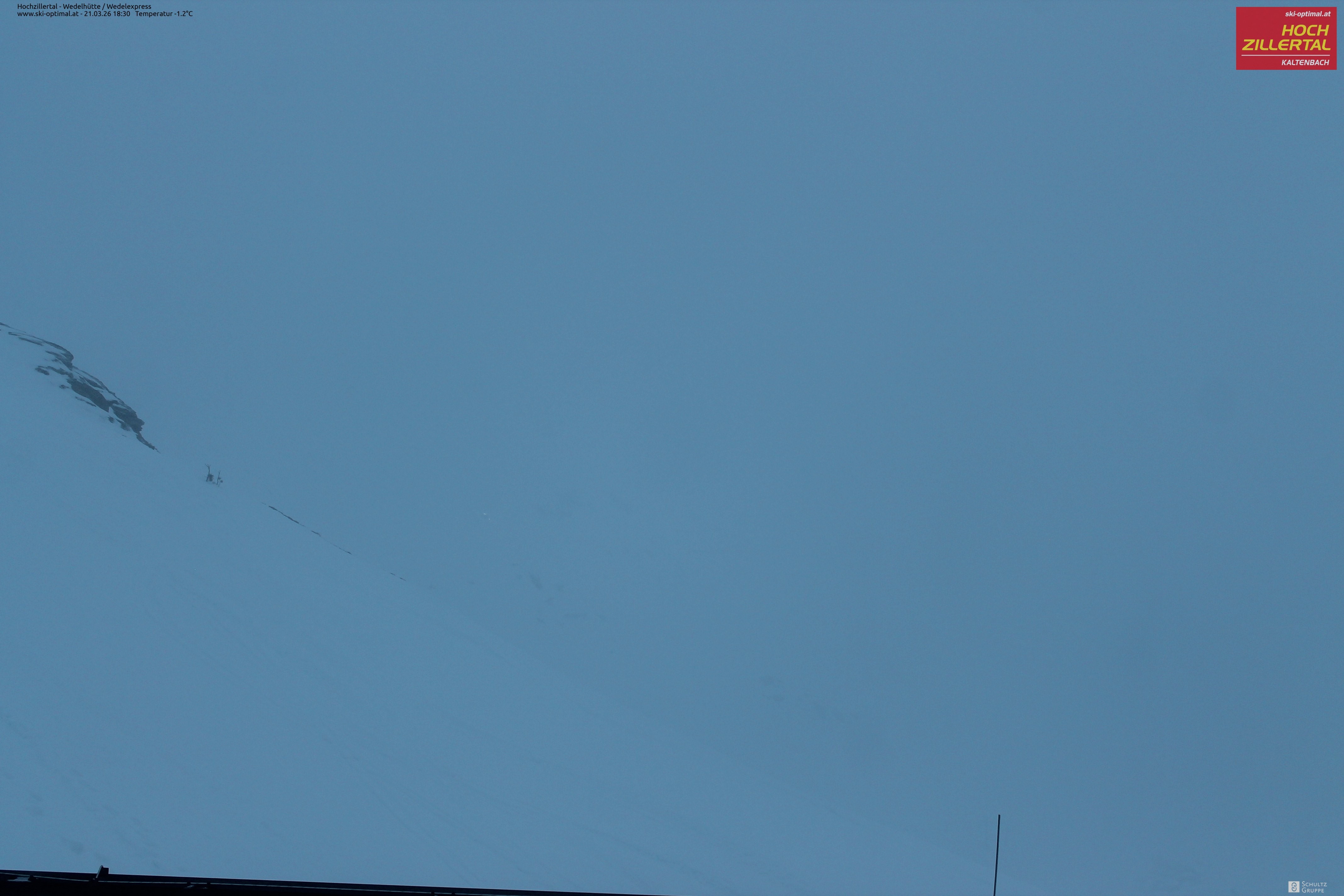 Archiv Foto Webcam Hochzillertal: Blick zur Wedelhütte