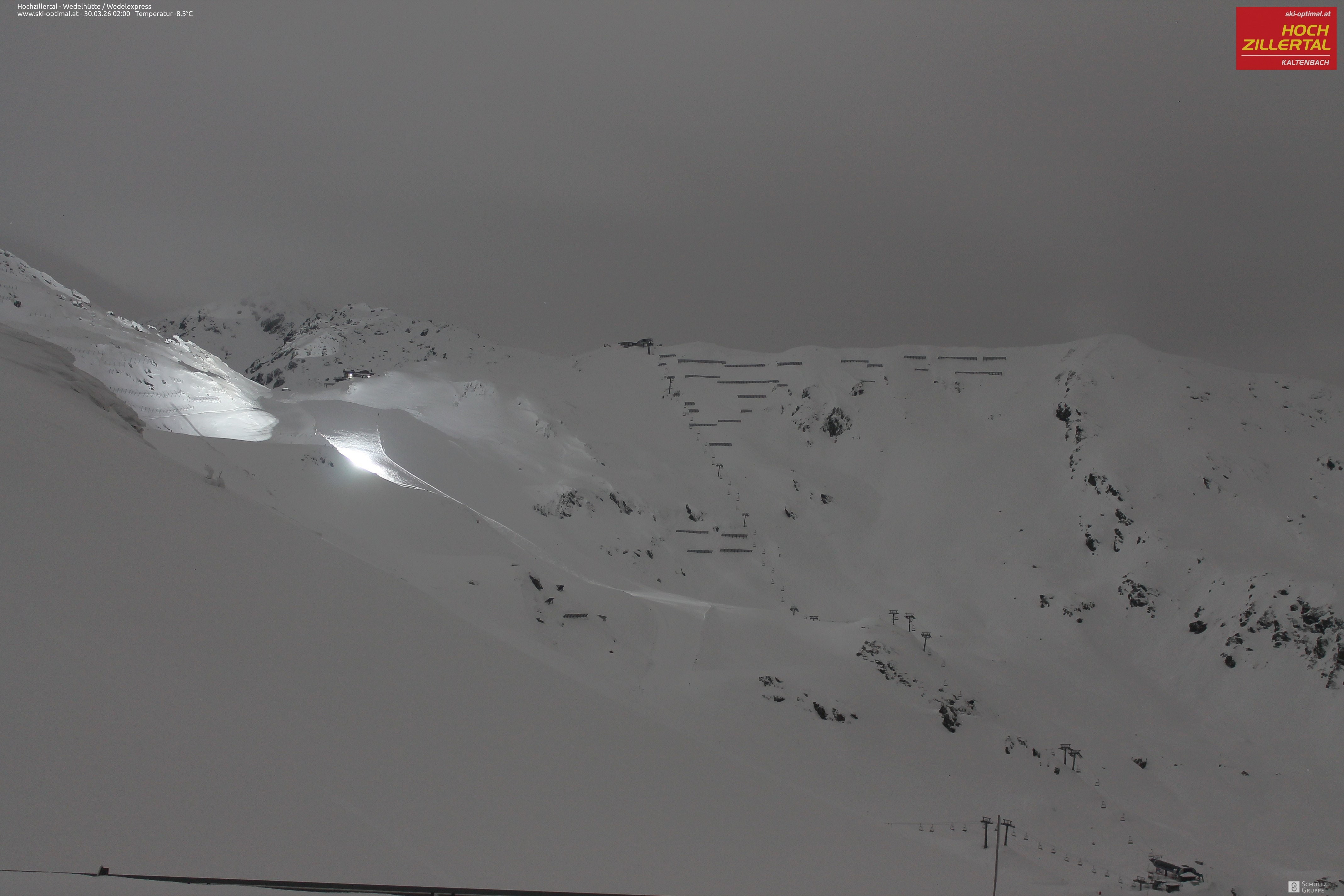 Archiv Foto Webcam Hochzillertal: Blick zur Wedelhütte