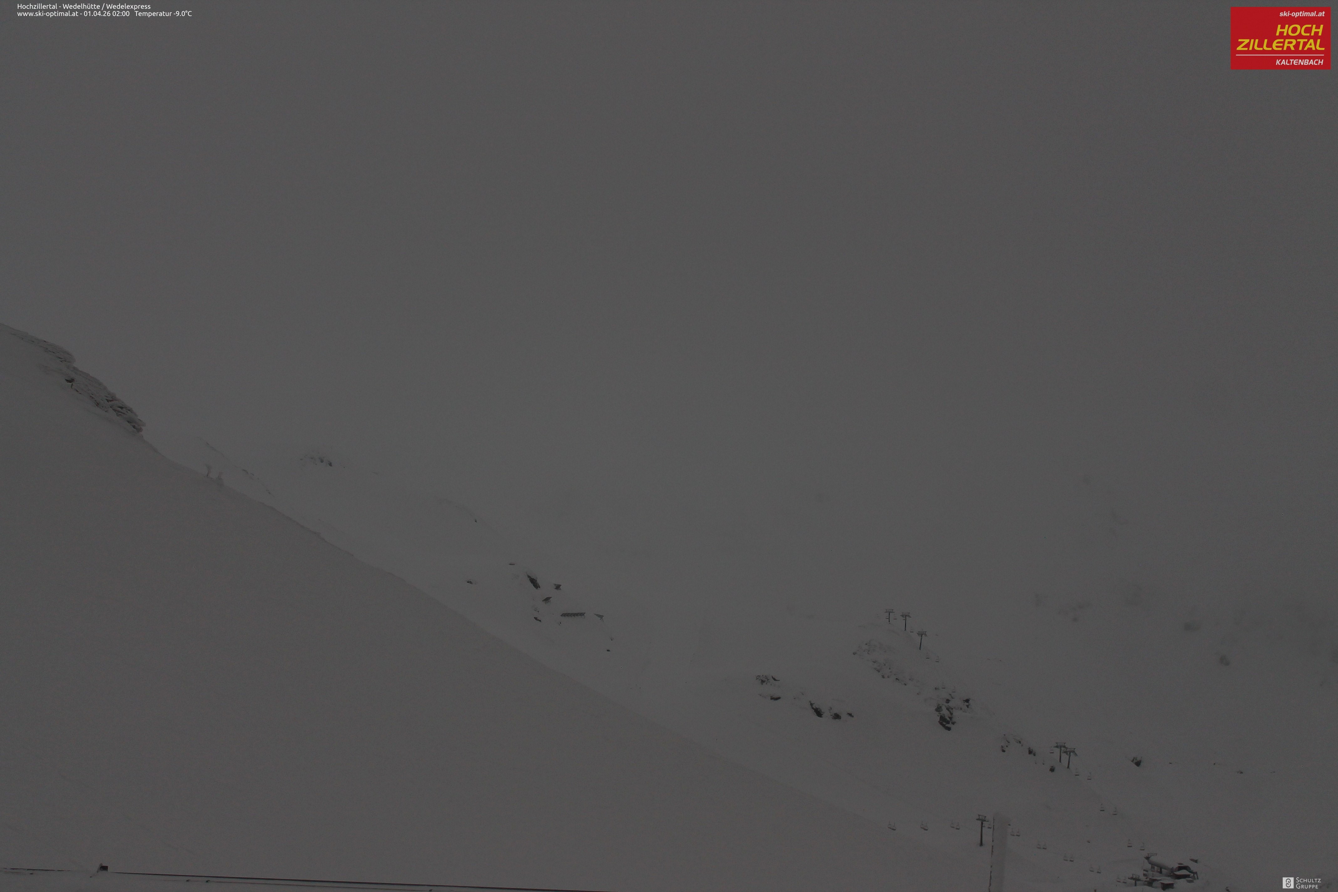 Archiv Foto Webcam Hochzillertal: Blick zur Wedelhütte