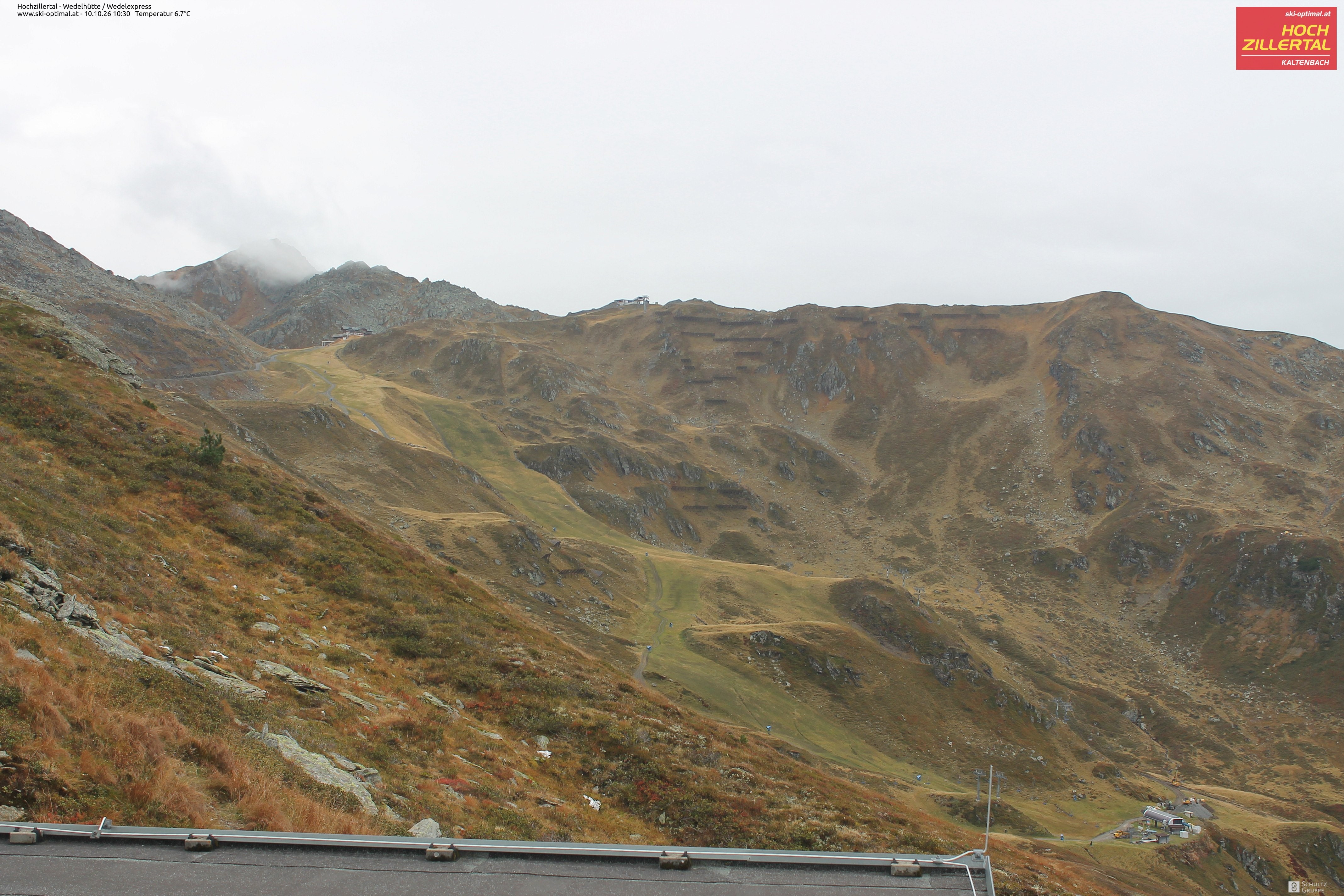 Archiv Foto Webcam Hochzillertal: Blick zur Wedelhütte