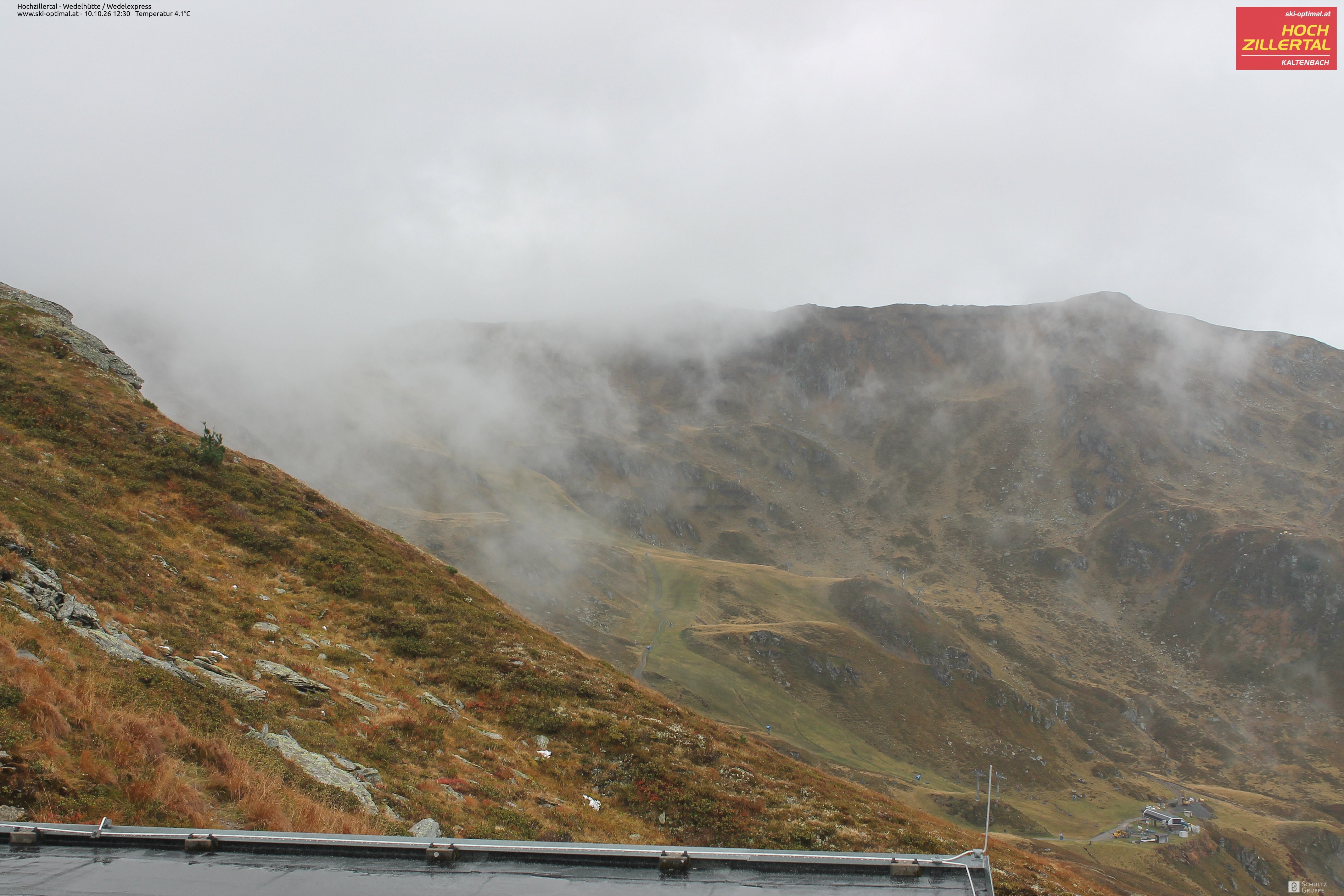 Archiv Foto Webcam Hochzillertal: Blick zur Wedelhütte