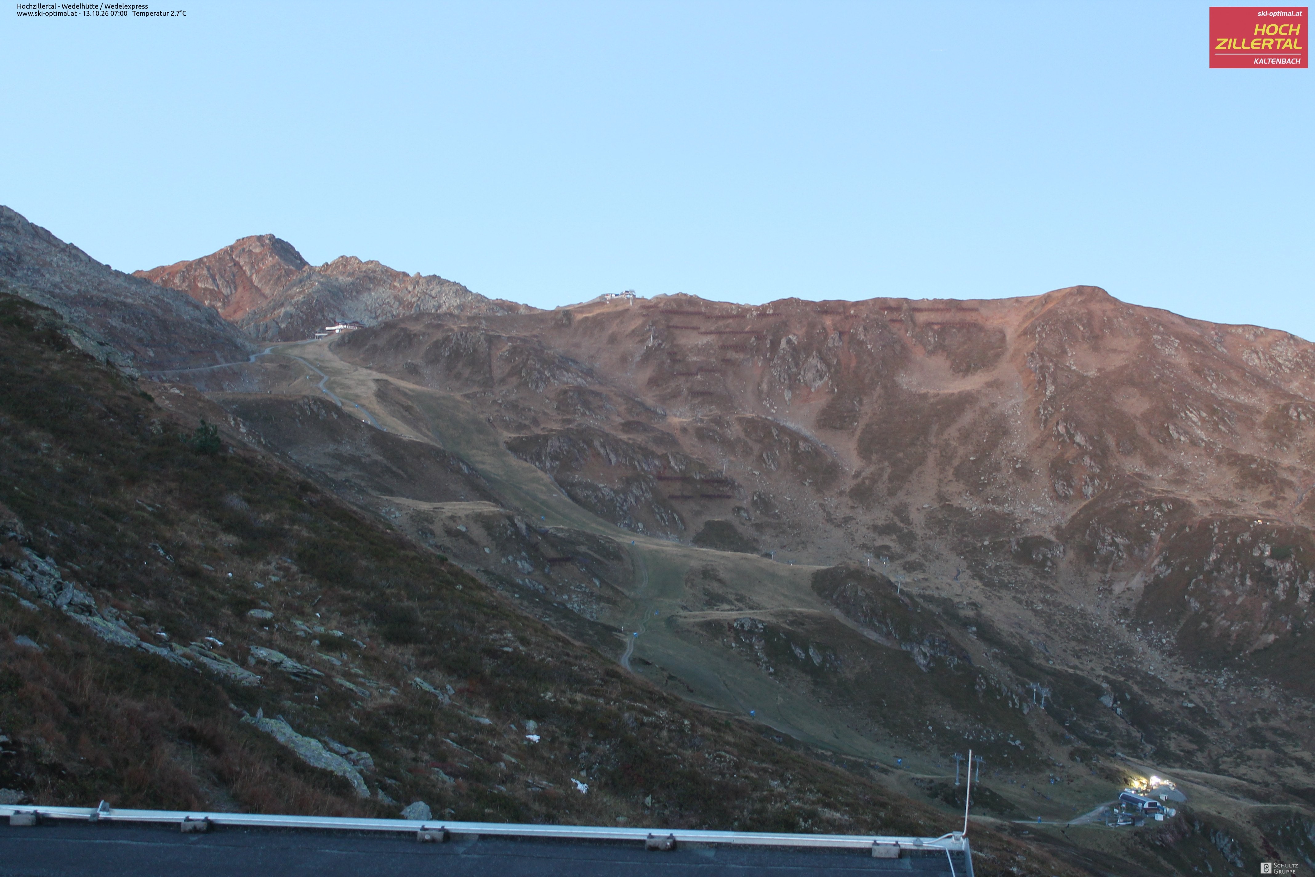 Archiv Foto Webcam Hochzillertal: Blick zur Wedelhütte