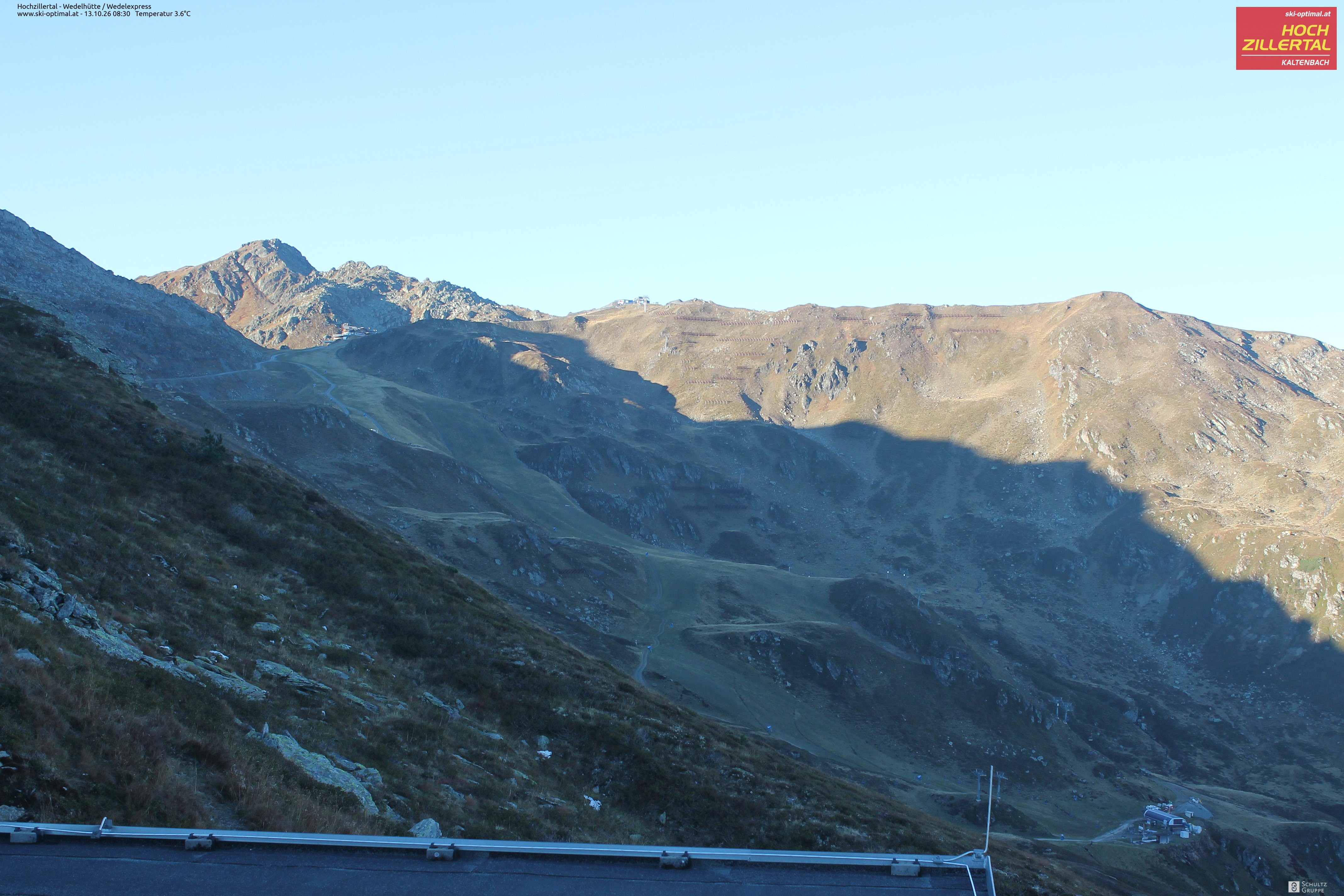Archiv Foto Webcam Hochzillertal: Blick zur Wedelhütte