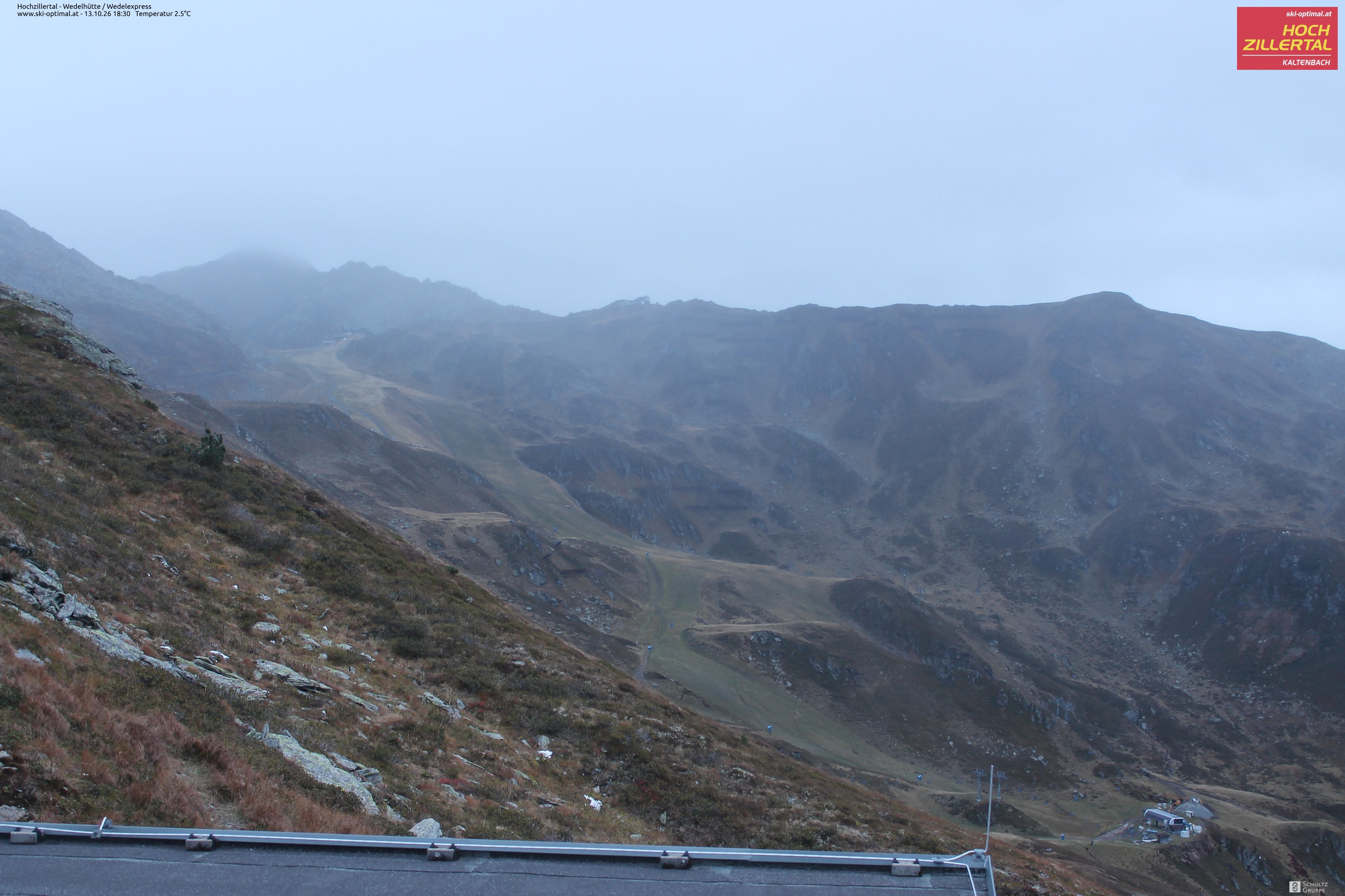 Archiv Foto Webcam Hochzillertal: Blick zur Wedelhütte