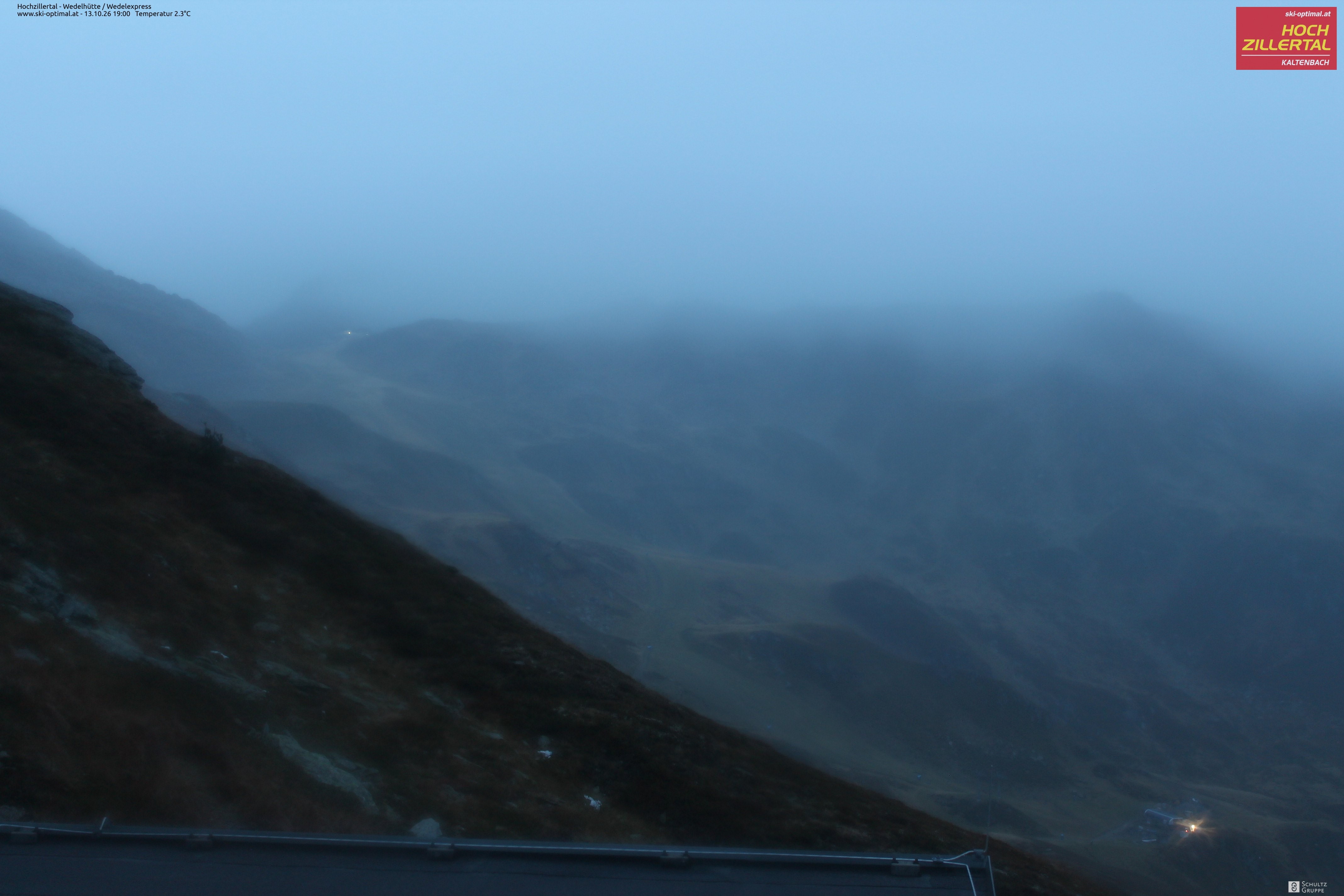 Archiv Foto Webcam Hochzillertal: Blick zur Wedelhütte
