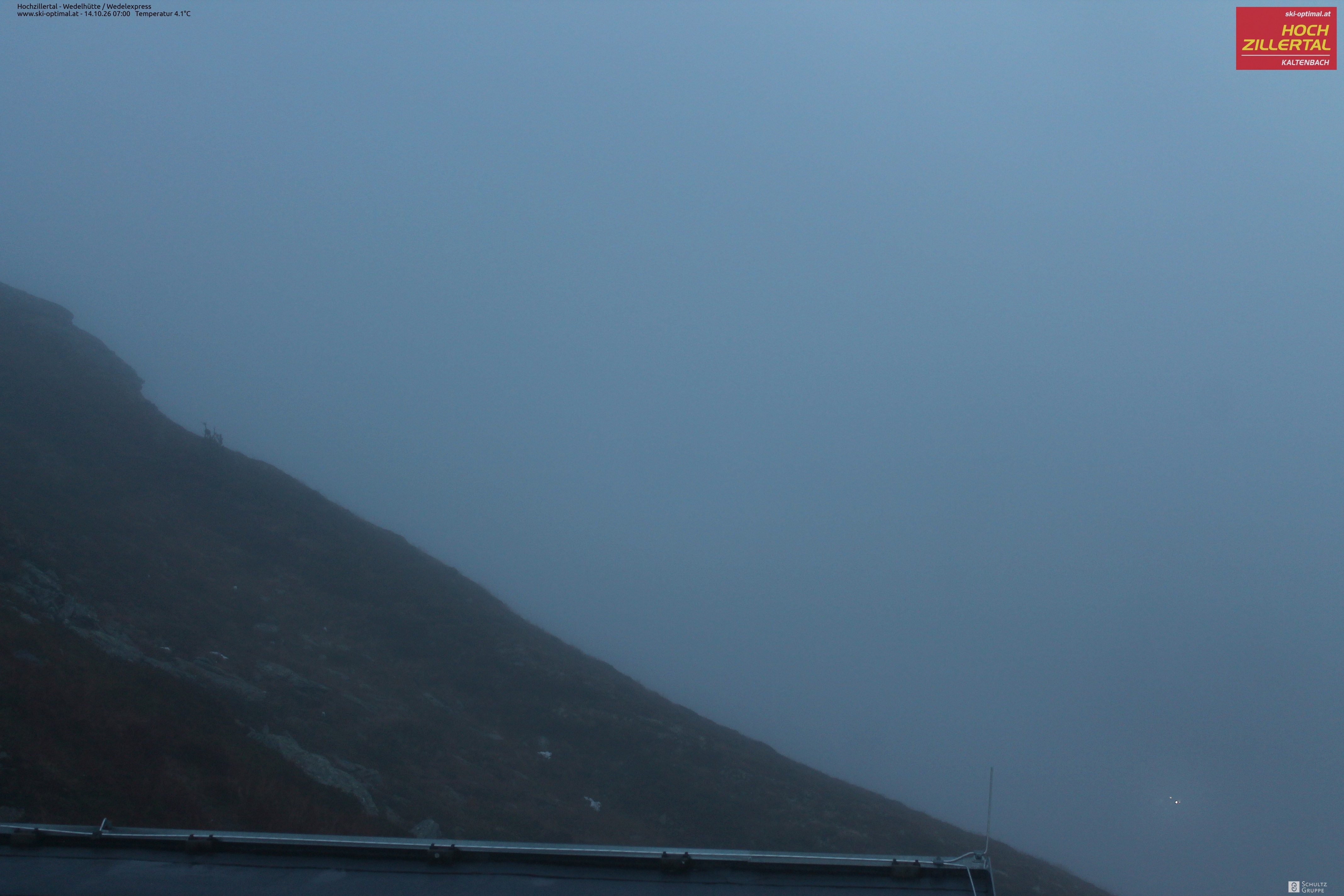Archiv Foto Webcam Hochzillertal: Blick zur Wedelhütte