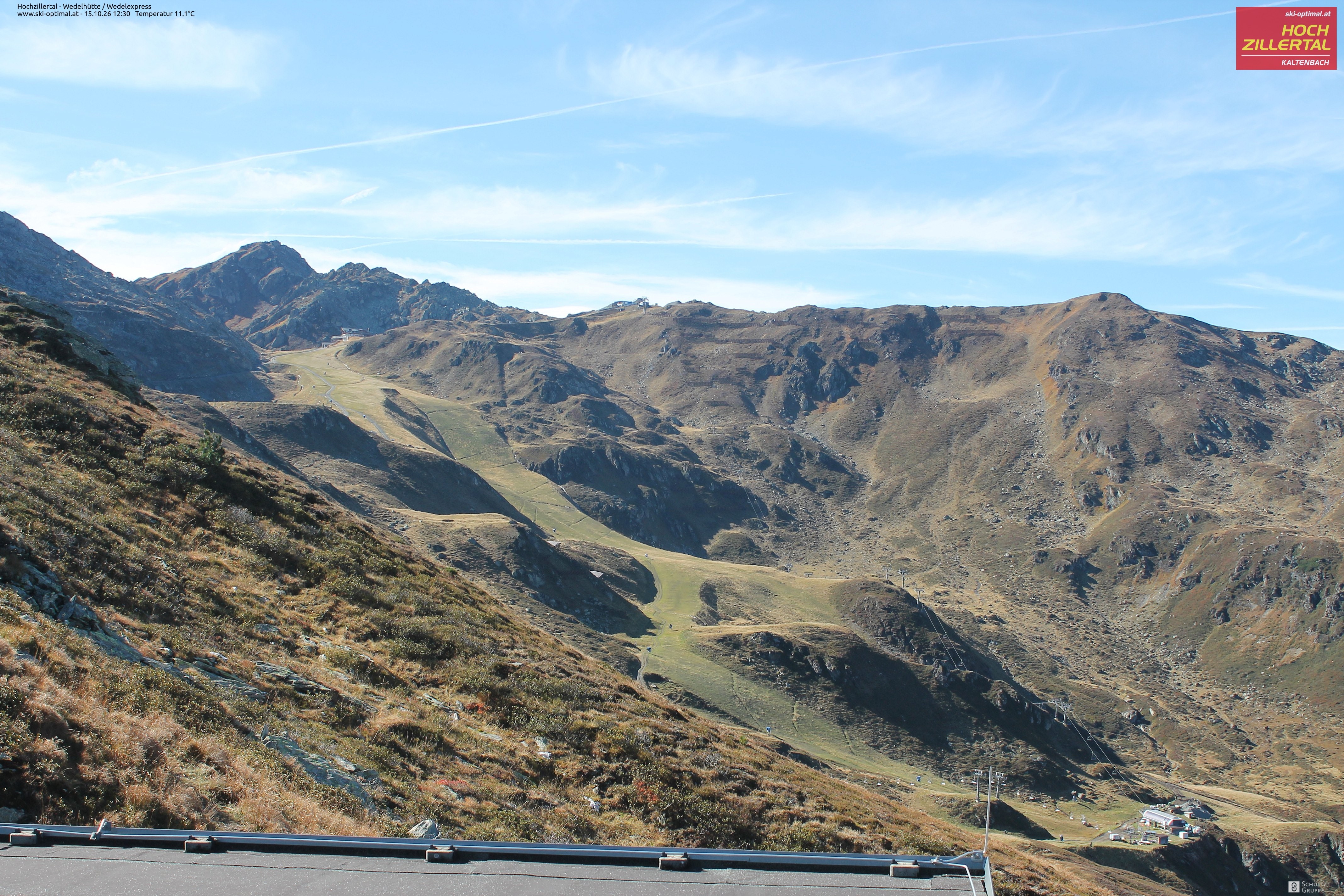 Archiv Foto Webcam Hochzillertal: Blick zur Wedelhütte