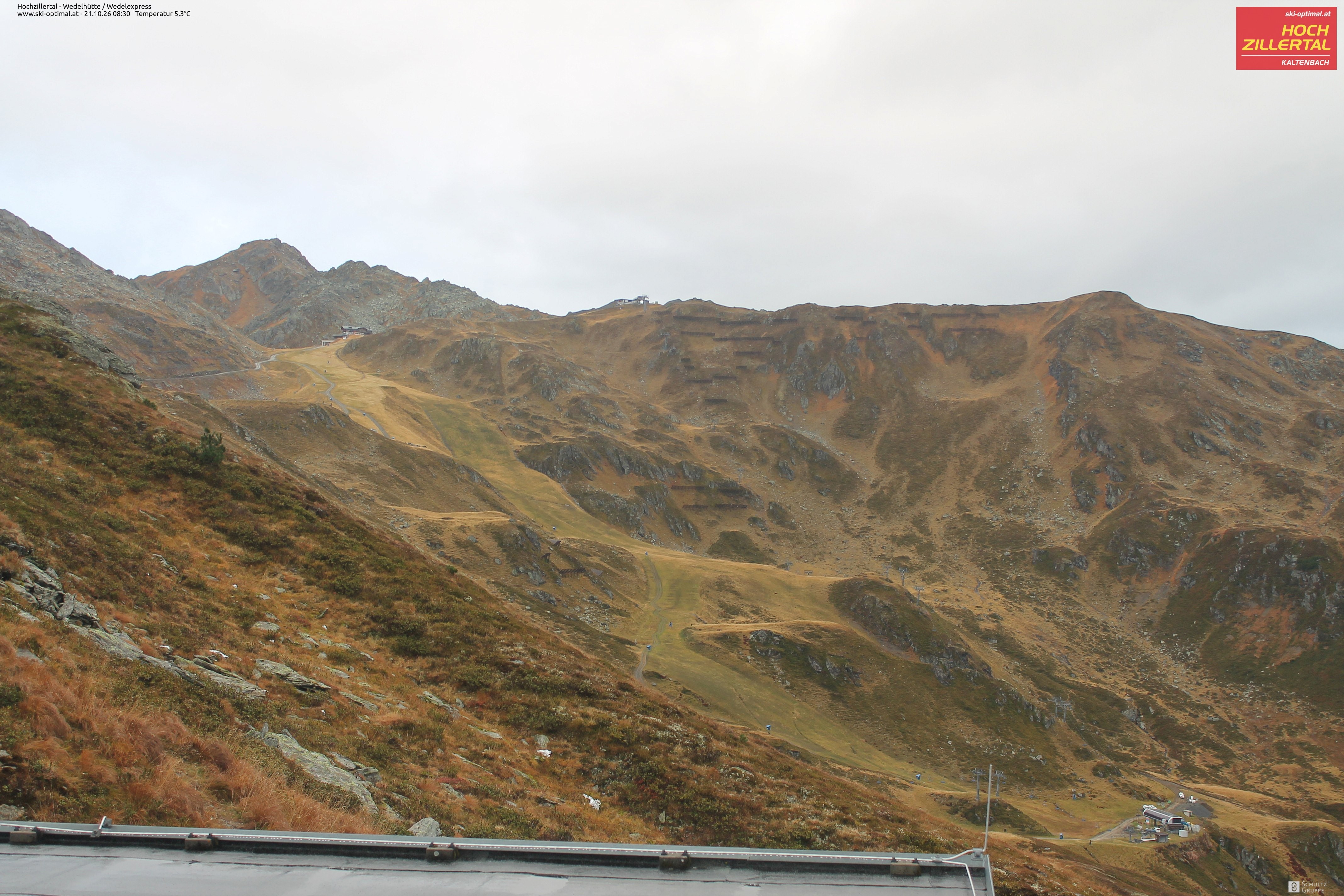 Archiv Foto Webcam Hochzillertal: Blick zur Wedelhütte