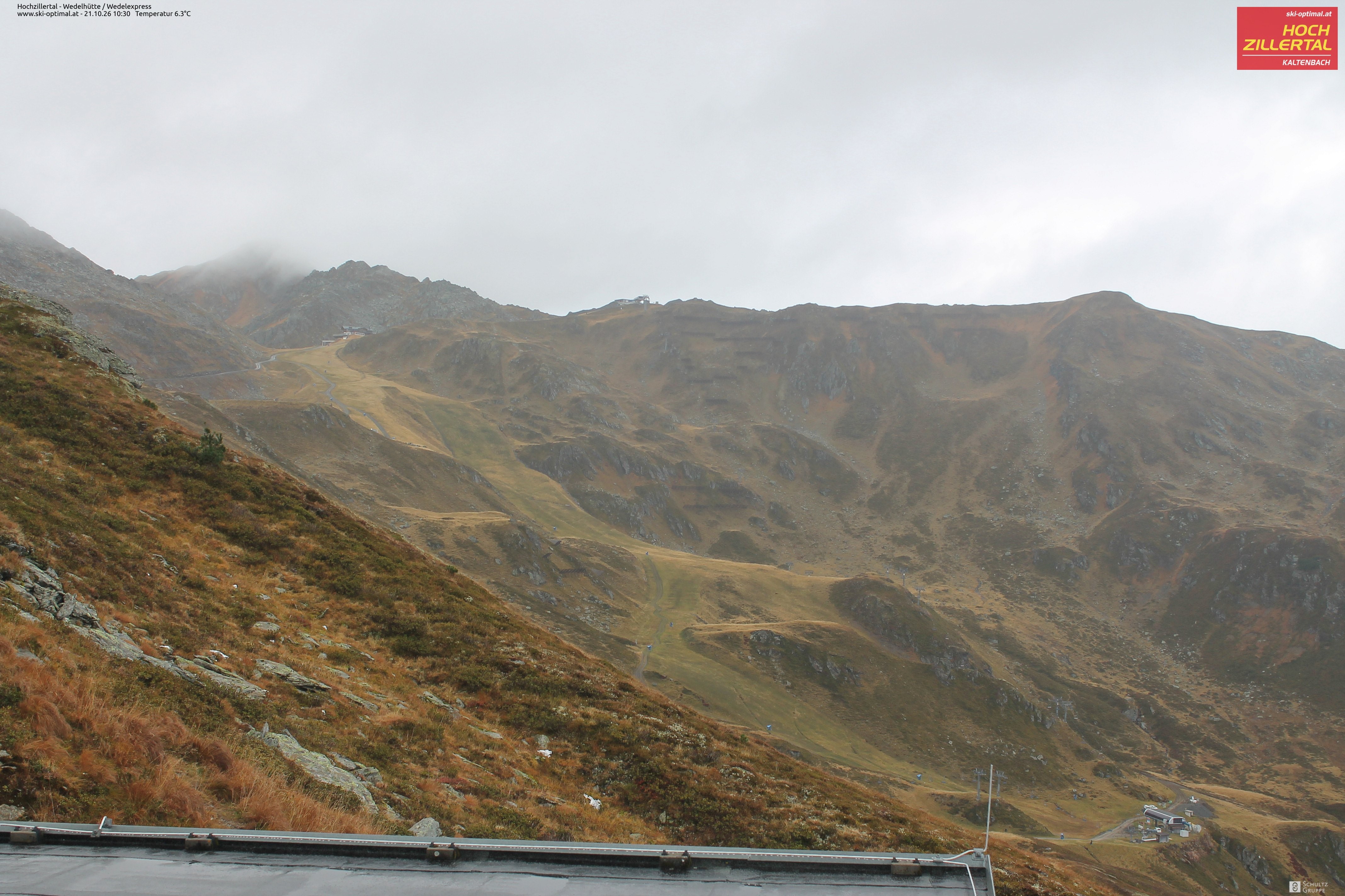 Archiv Foto Webcam Hochzillertal: Blick zur Wedelhütte