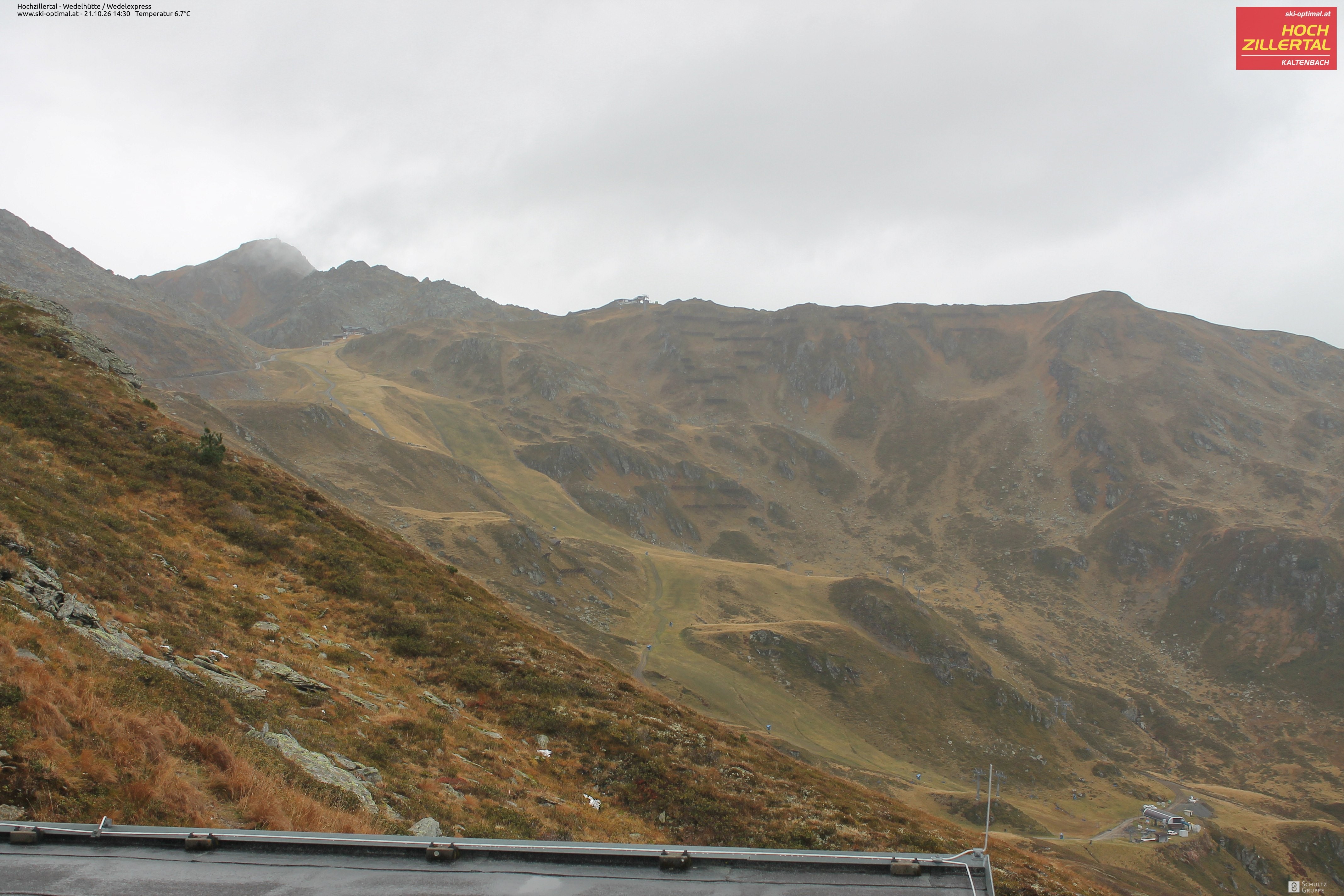 Archiv Foto Webcam Hochzillertal: Blick zur Wedelhütte