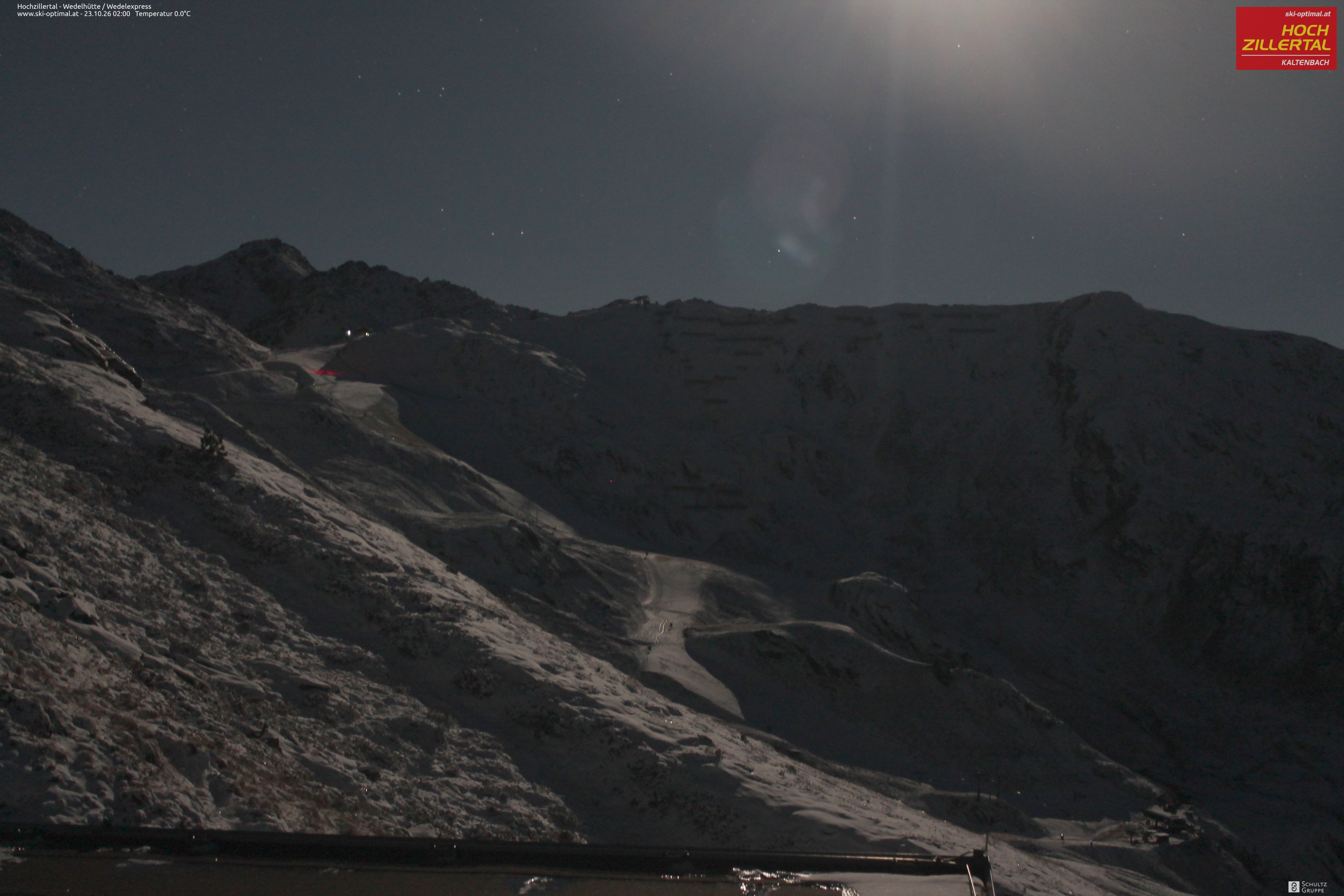 Archiv Foto Webcam Hochzillertal: Blick zur Wedelhütte