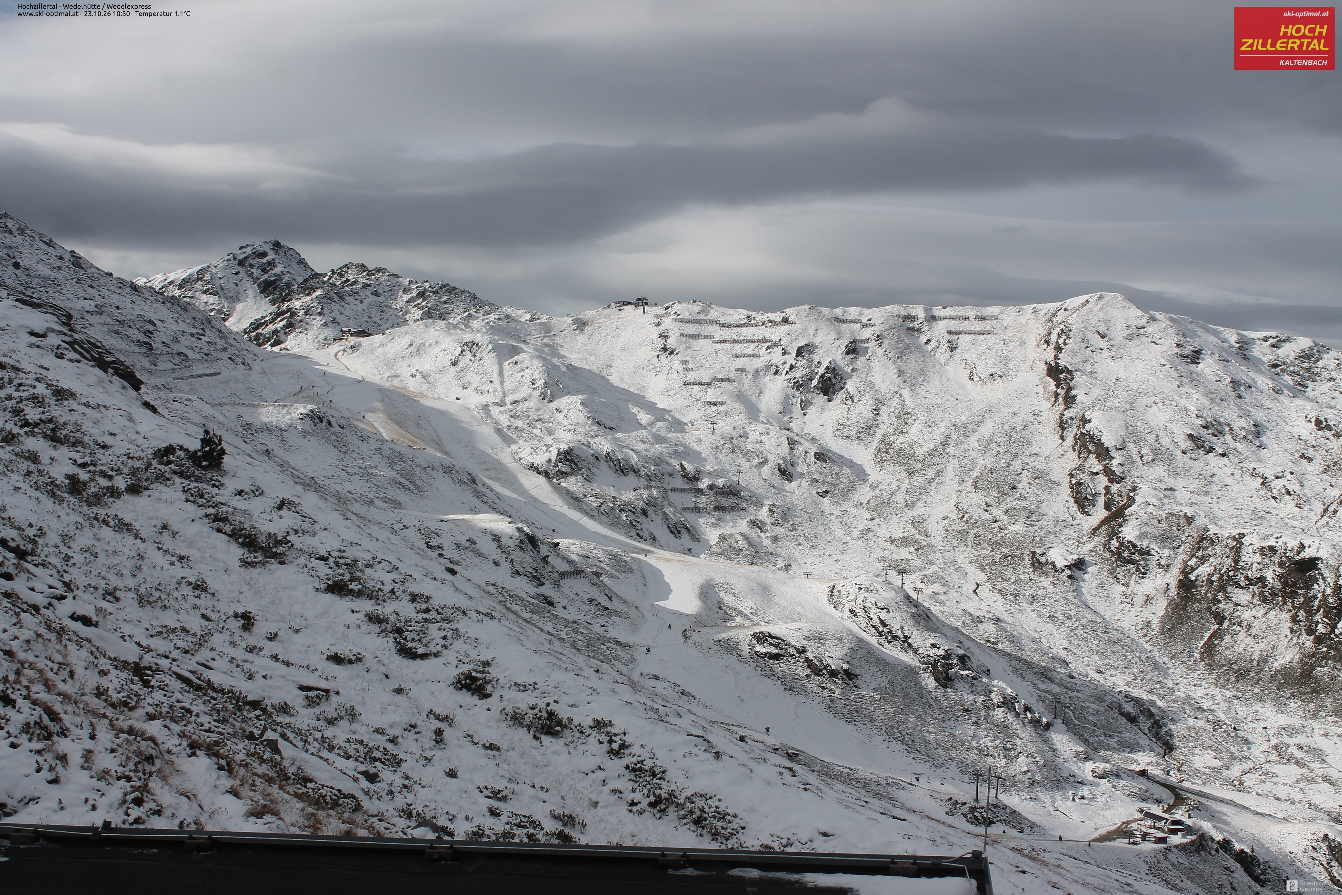 Archiv Foto Webcam Hochzillertal: Blick zur Wedelhütte