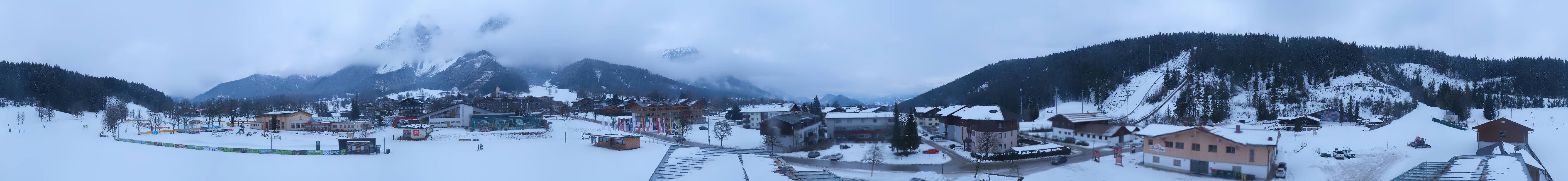 Archived image Webcam Panoramic view Ramsau ski stadium