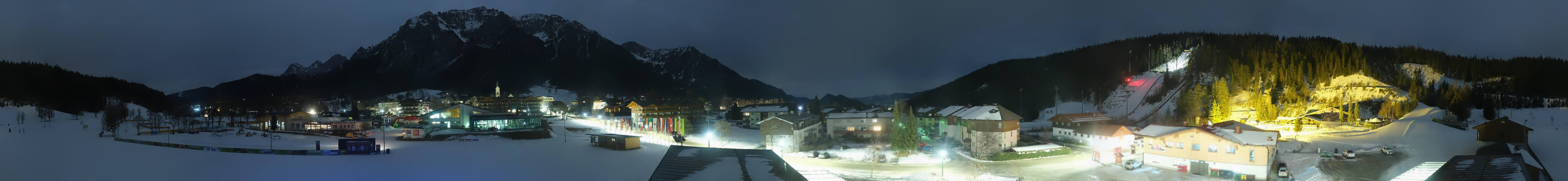Archived image Webcam Panoramic view Ramsau ski stadium
