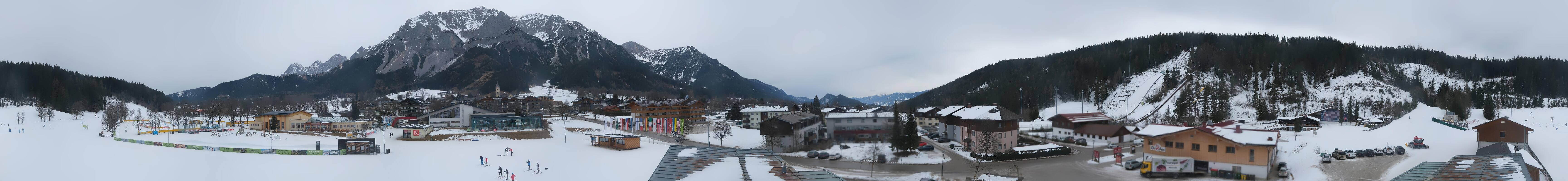 Archived image Webcam Panoramic view Ramsau ski stadium