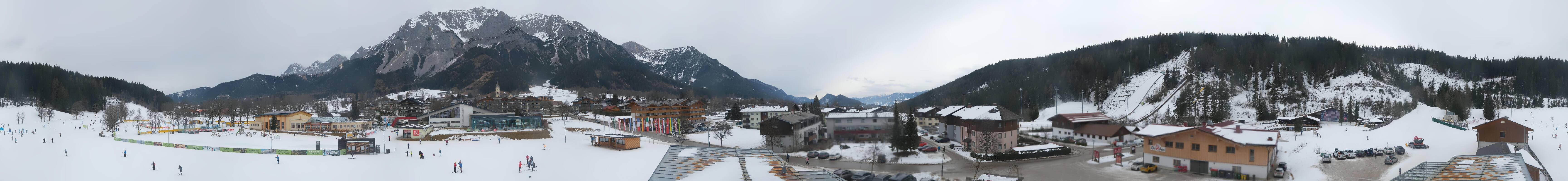 Archived image Webcam Panoramic view Ramsau ski stadium