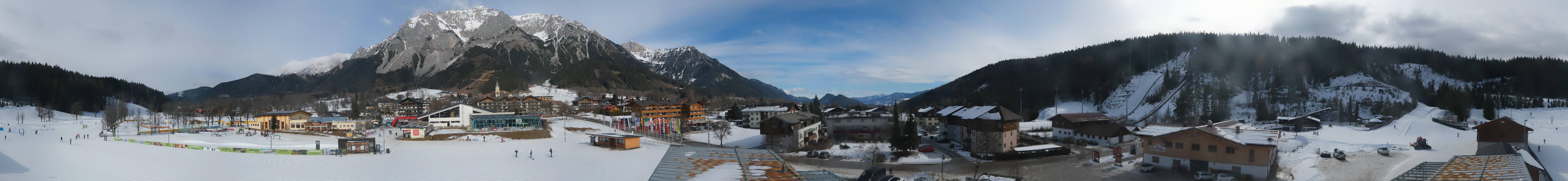 Archived image Webcam Panoramic view Ramsau ski stadium