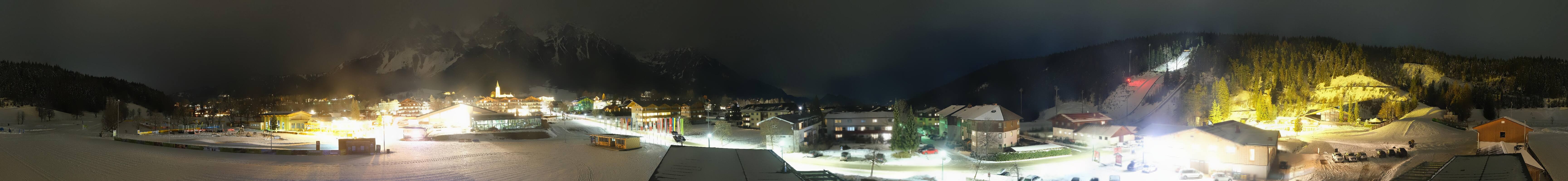 Archived image Webcam Panoramic view Ramsau ski stadium