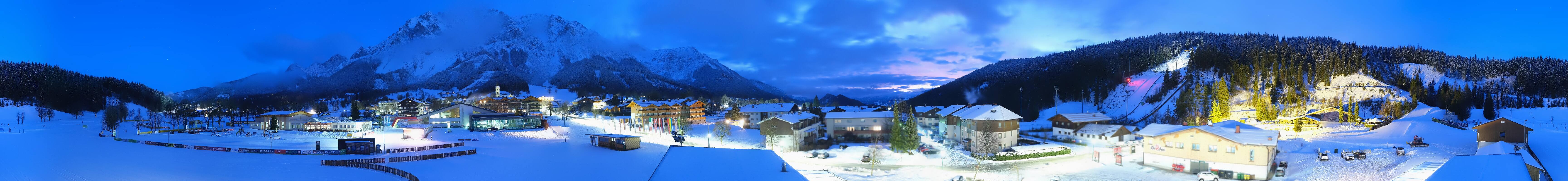 Archived image Webcam Panoramic view Ramsau ski stadium