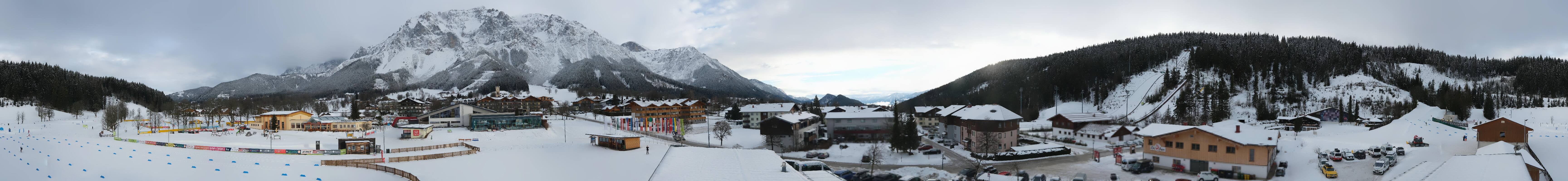 Archived image Webcam Panoramic view Ramsau ski stadium