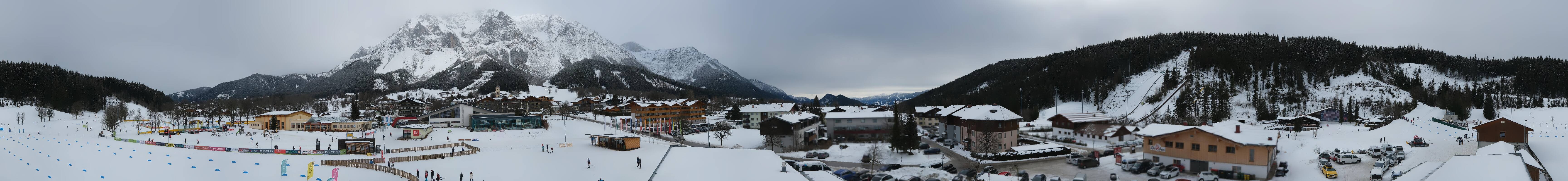 Archived image Webcam Panoramic view Ramsau ski stadium
