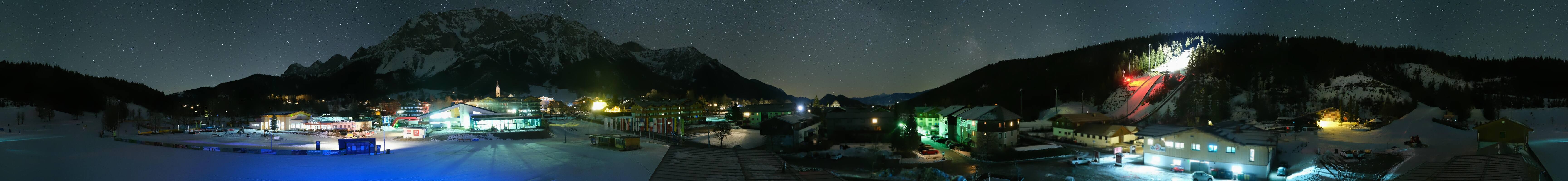 Archived image Webcam Panoramic view Ramsau ski stadium
